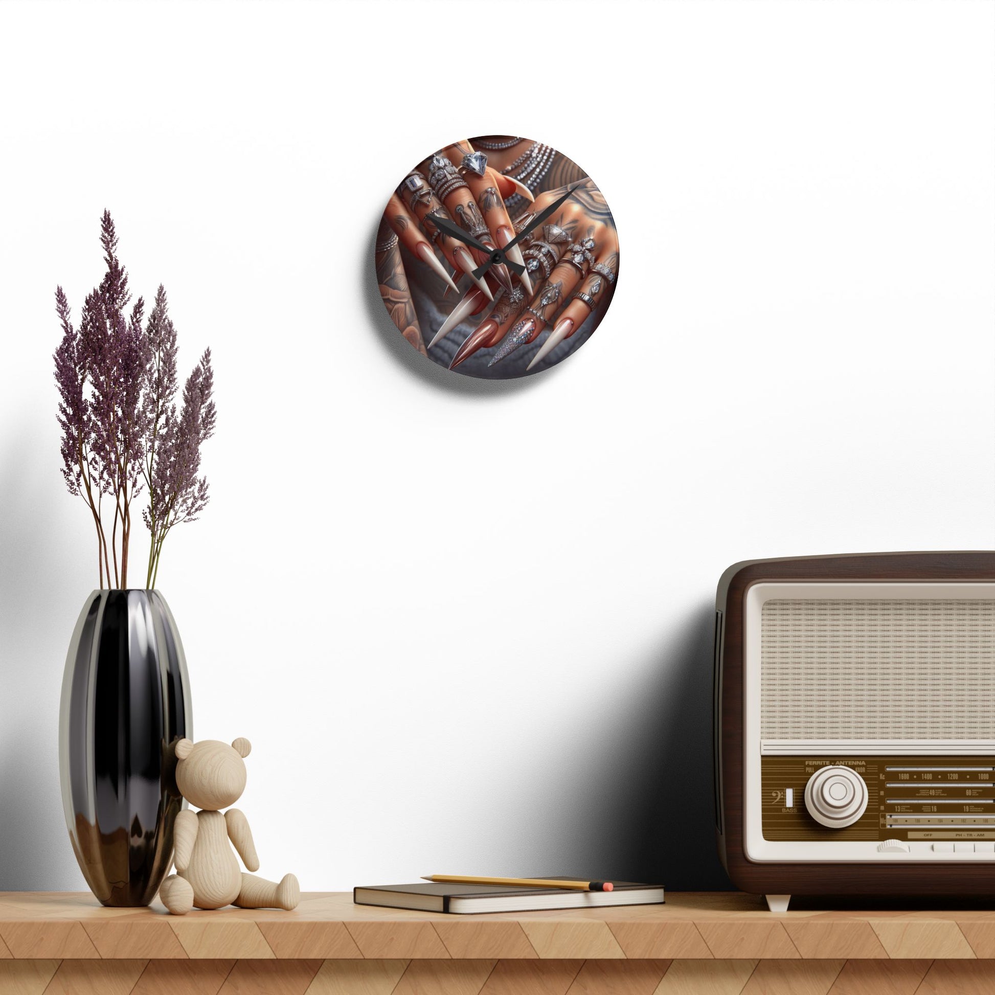 DUO MODERN "Rockstar" Acrylic Wall Clock - DUO Modern