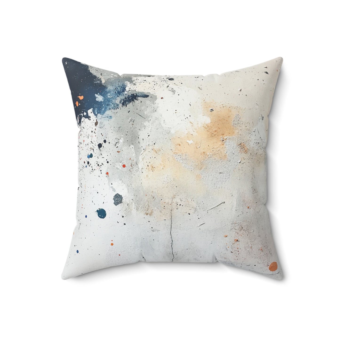 DUO MODERN "Abstract Paint Splatter" Spun Polyester Square Pillow - DUO Modern
