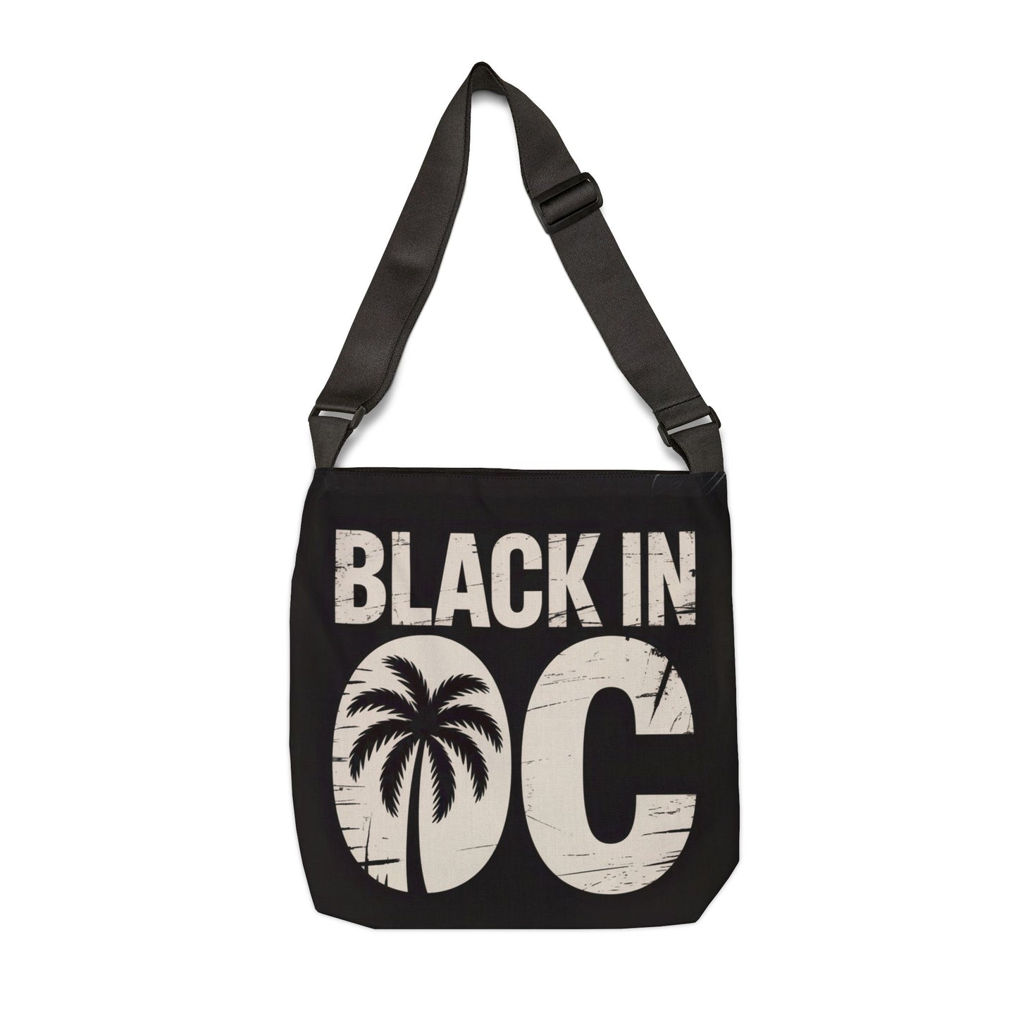 DUO MODERN “Black in OC” Adjustable Tote Bag