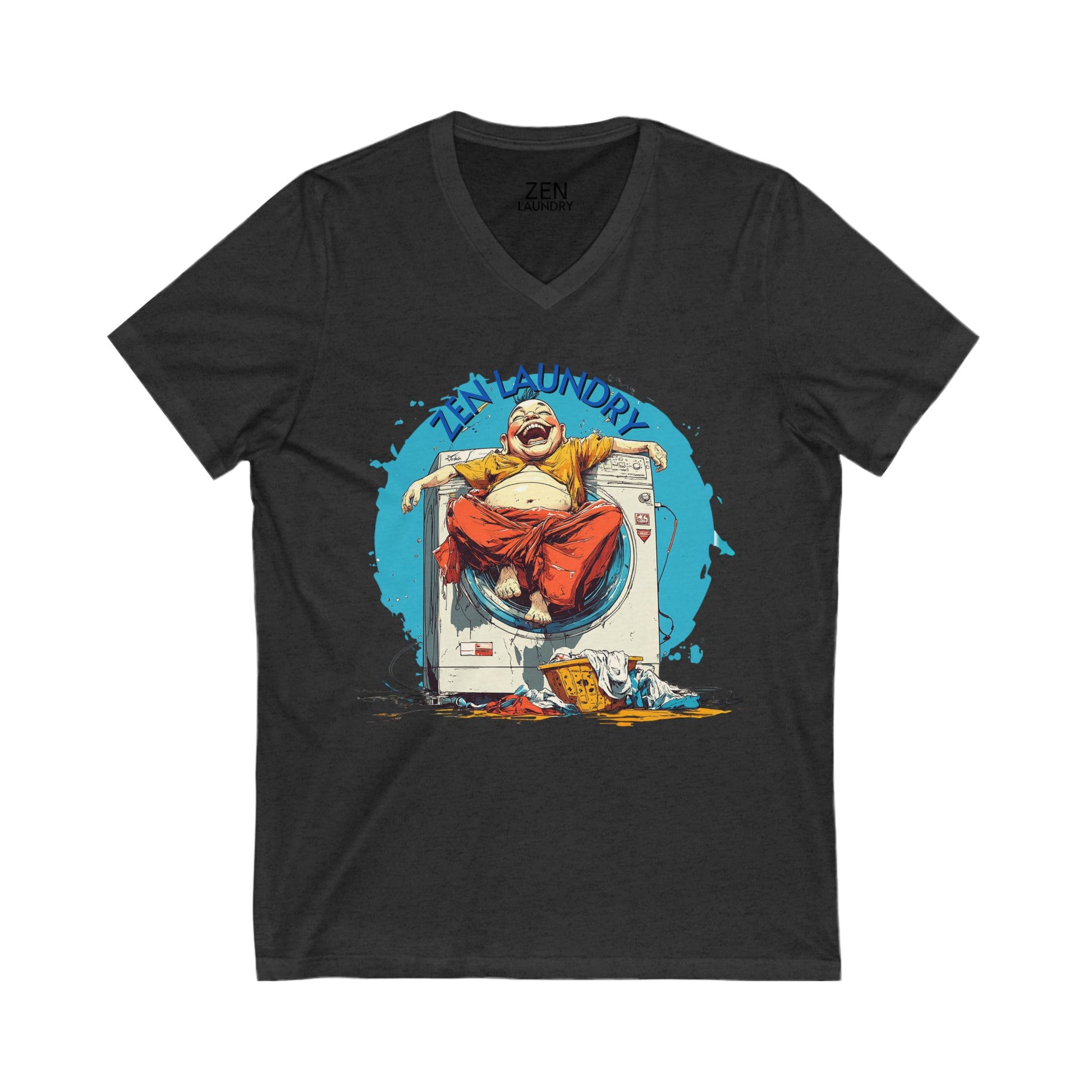 DUO MODERN "ZEN LAUNDRY" Unisex Jersey Short Sleeve V-Neck Tee - DUO Modern