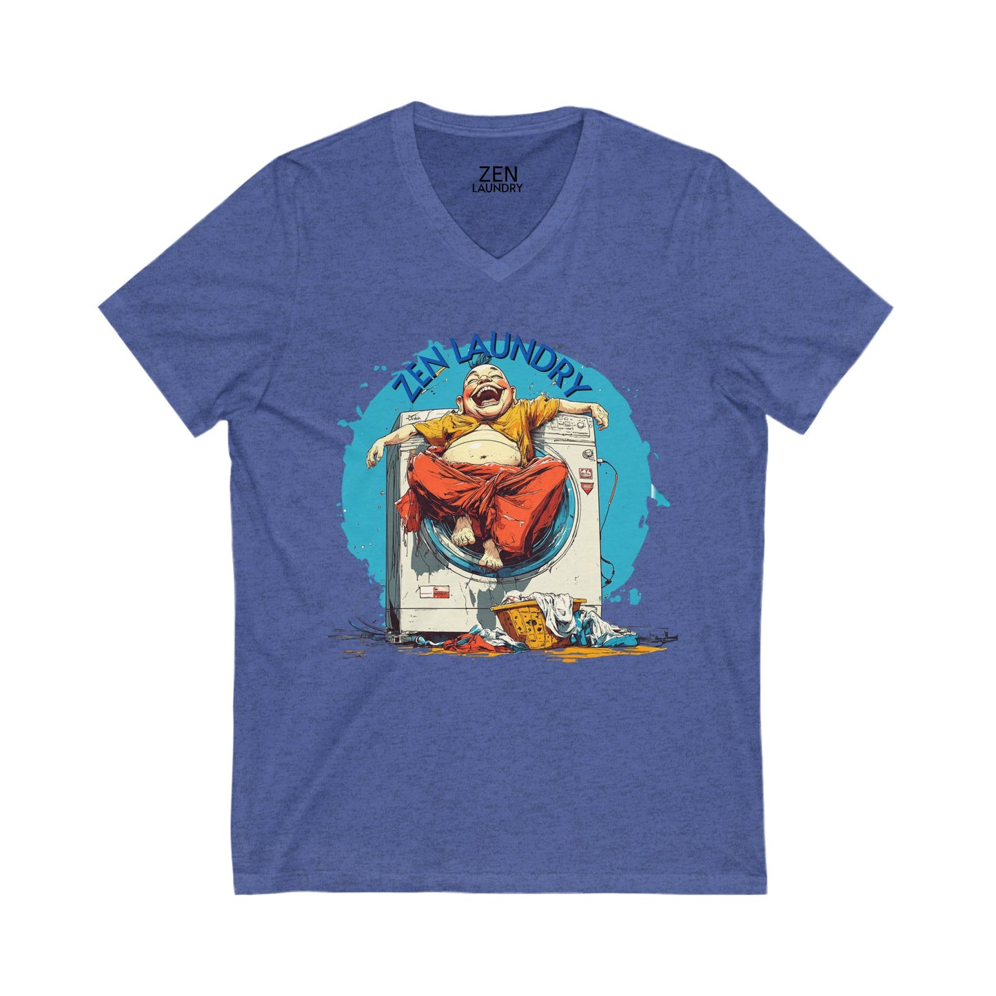 DUO MODERN "ZEN LAUNDRY" Unisex Jersey Short Sleeve V-Neck Tee - DUO Modern