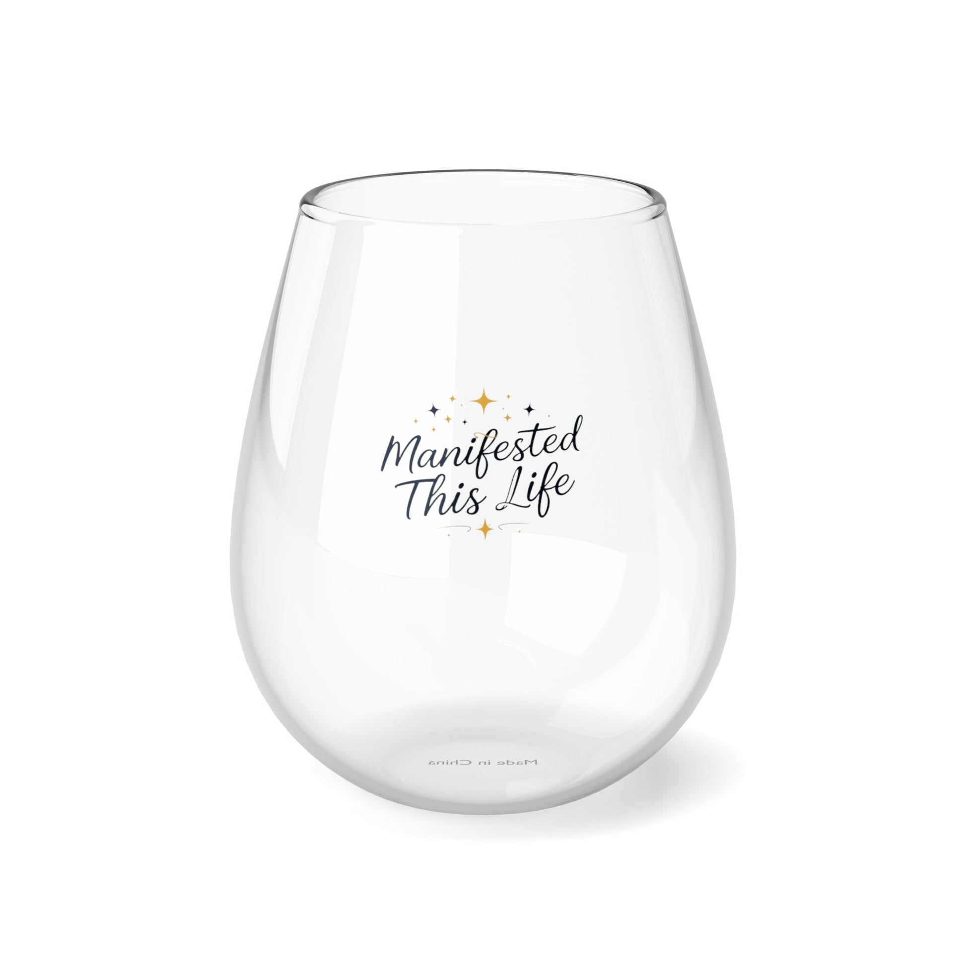 DUO MODERN "Manifested This Life" Stemless Wine Glass