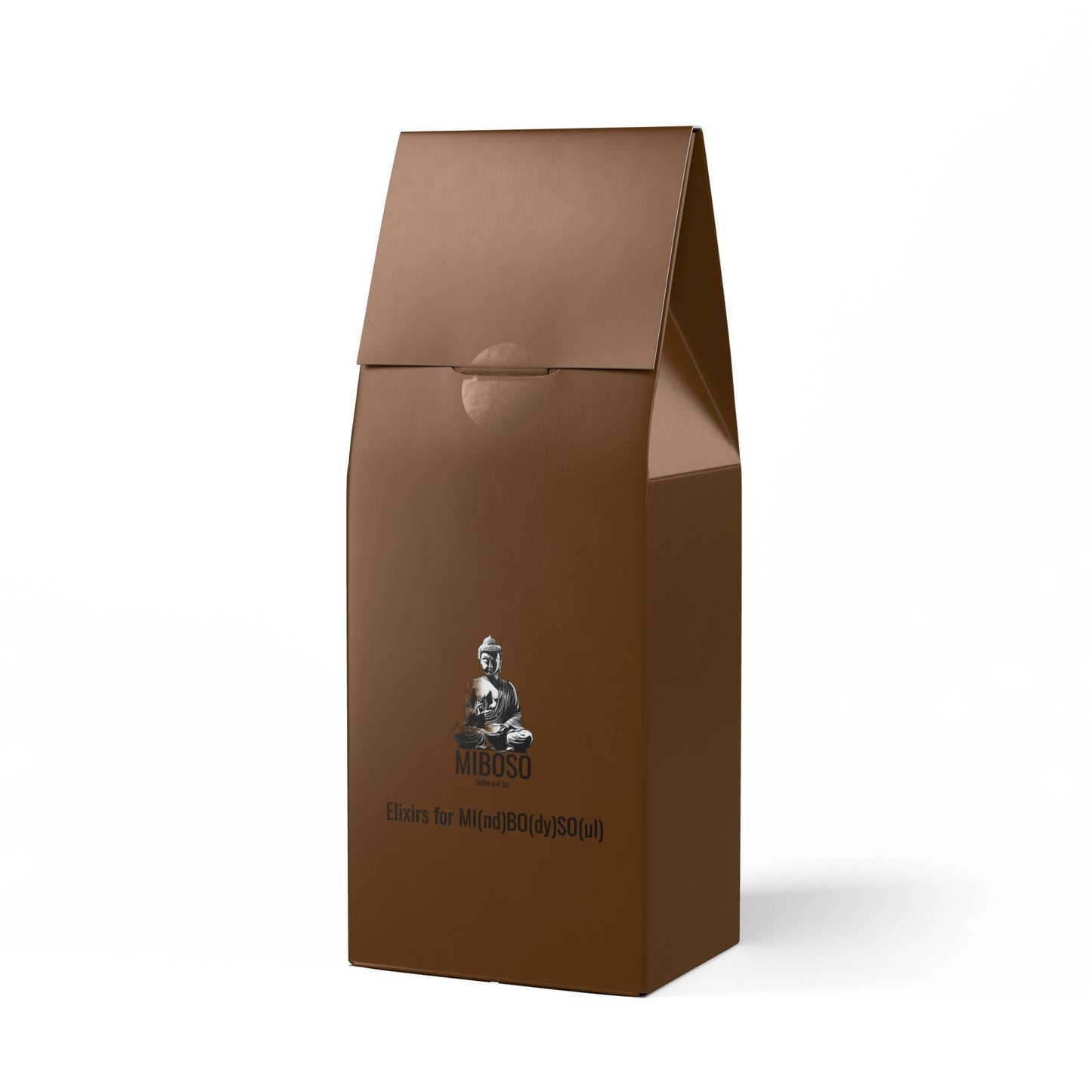 DUO MODERN 'Footsteps in the Dark' Dark French roast coffee. 12oz package with bittersweet, toasty flavor profile, rich cocoa, and toasted nuts. Sourced from South America, roasted in the USA."