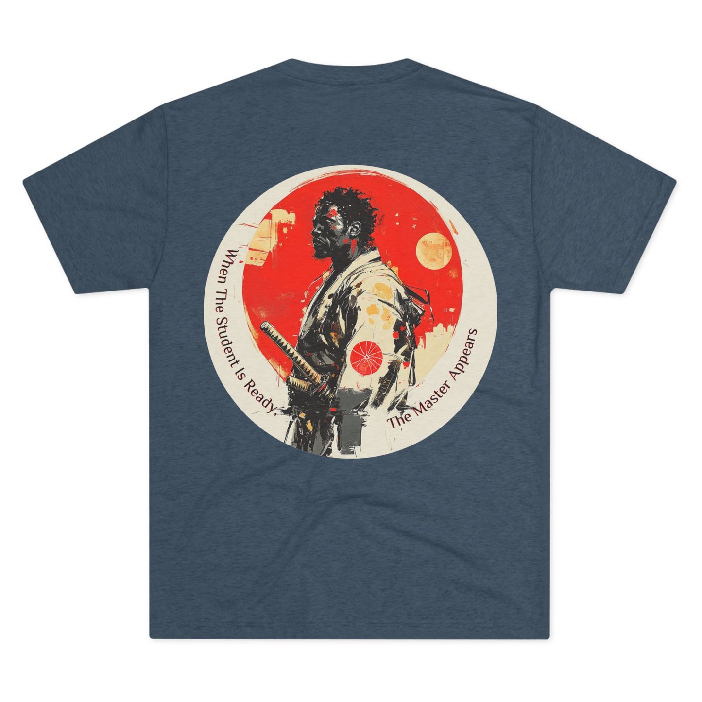 DUO MODERN "Black Samurai - Master" Unisex Tri-Blend Crew Tee