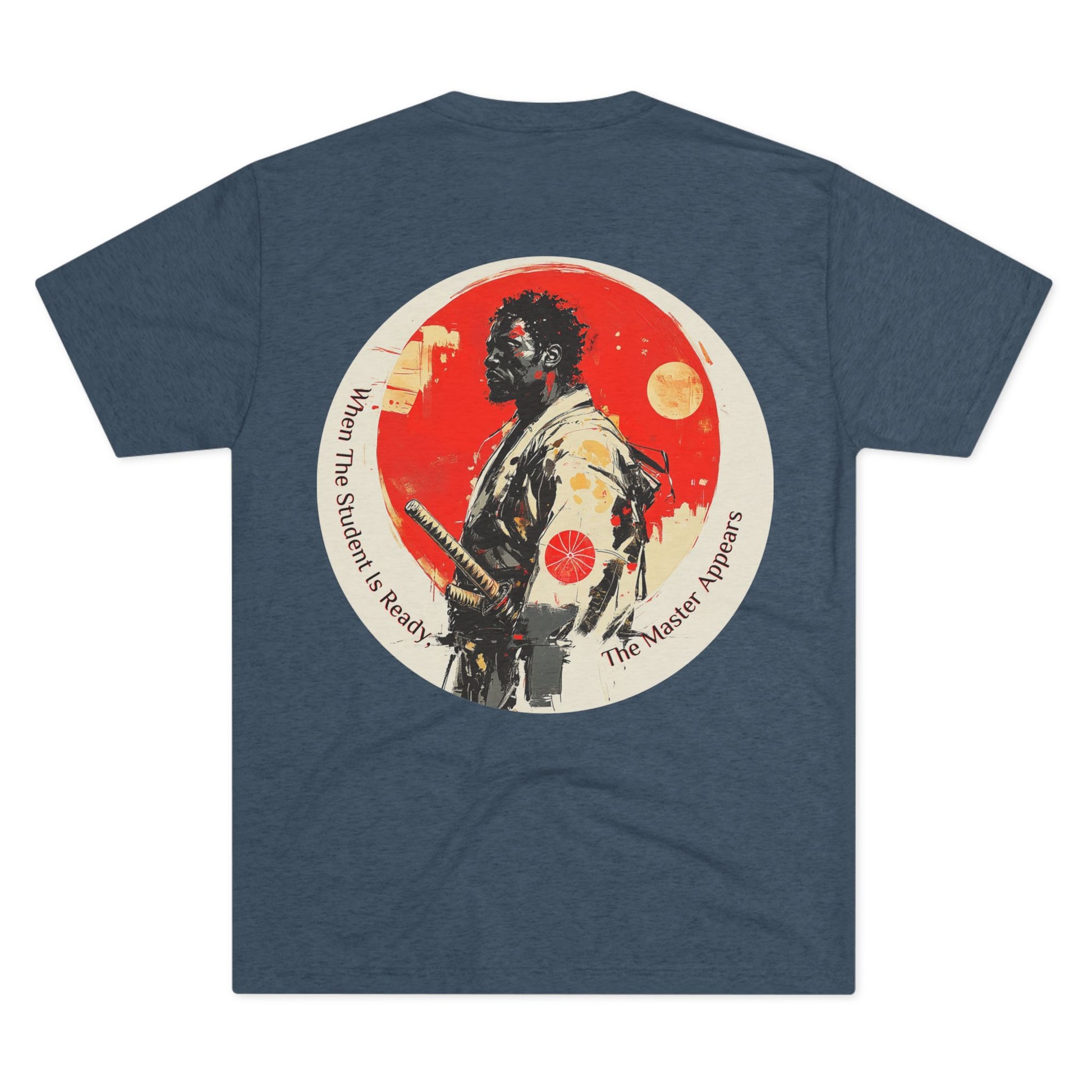 DUO MODERN "Black Samurai - Master" Unisex Tri-Blend Crew Tee