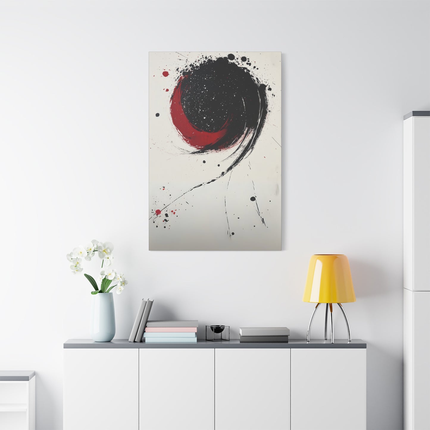 DUO MODERN "Abstract Red & Black Wall Art" - DUO Modern