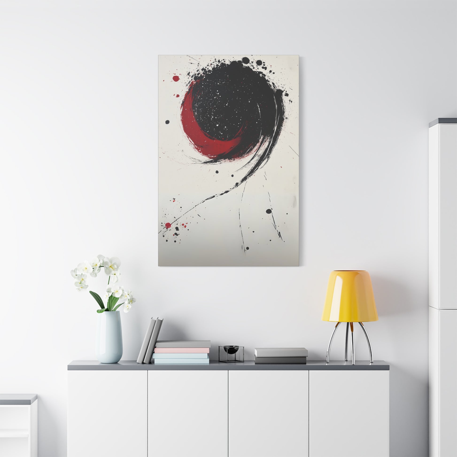 DUO MODERN "Abstract Red & Black Wall Art" - DUO Modern