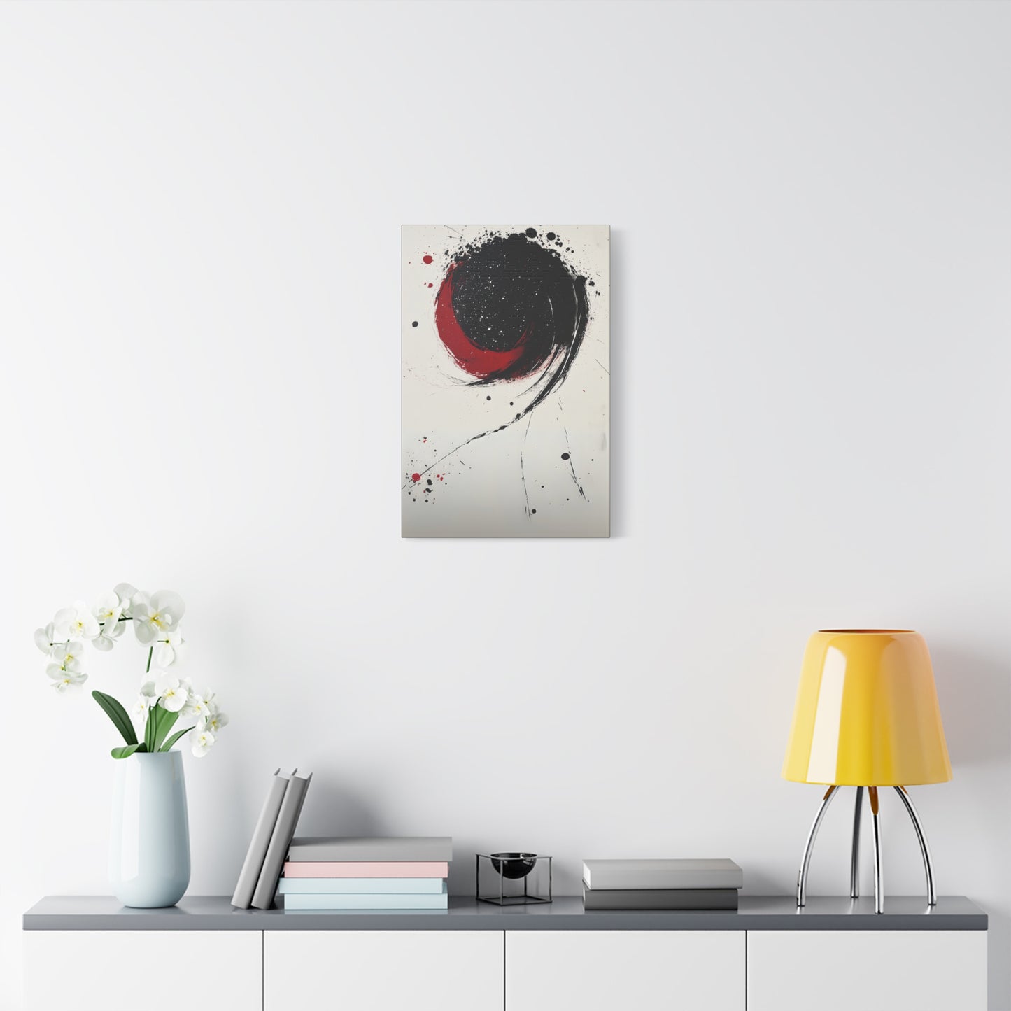 DUO MODERN "Abstract Red & Black Wall Art" - DUO Modern