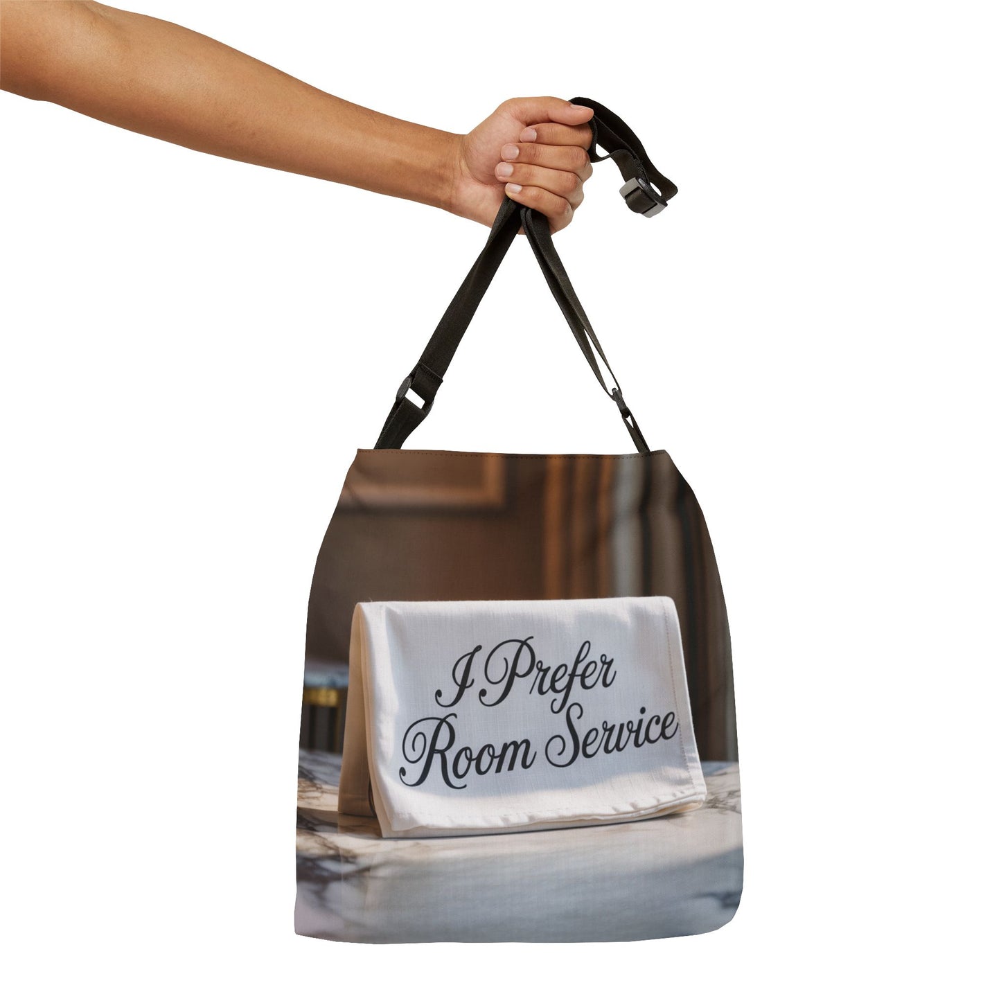 DUO MODERN “I Prefer Room Service” Adjustable Tote Bag - DUO Modern
