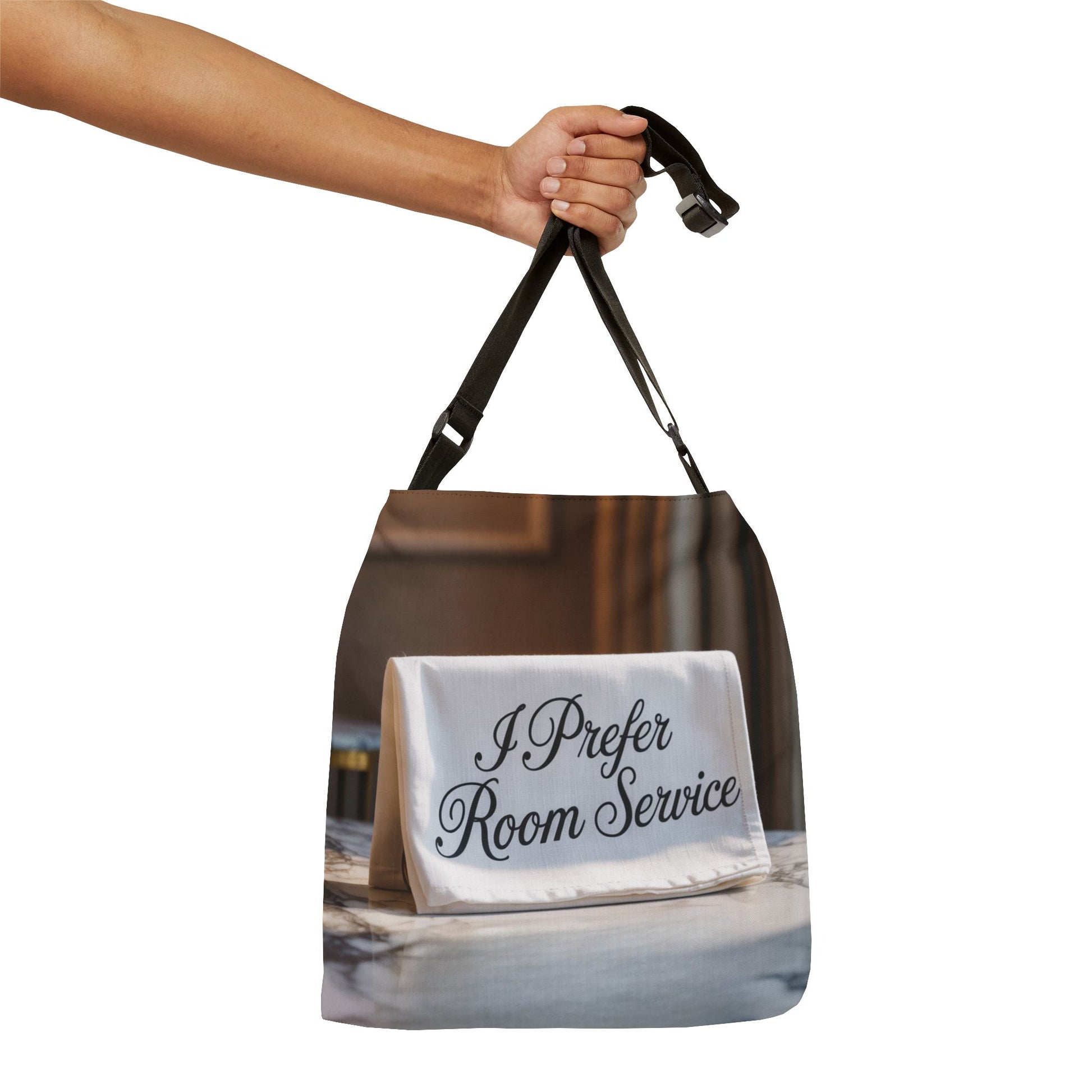 DUO MODERN “I Prefer Room Service” Adjustable Tote Bag - DUO Modern
