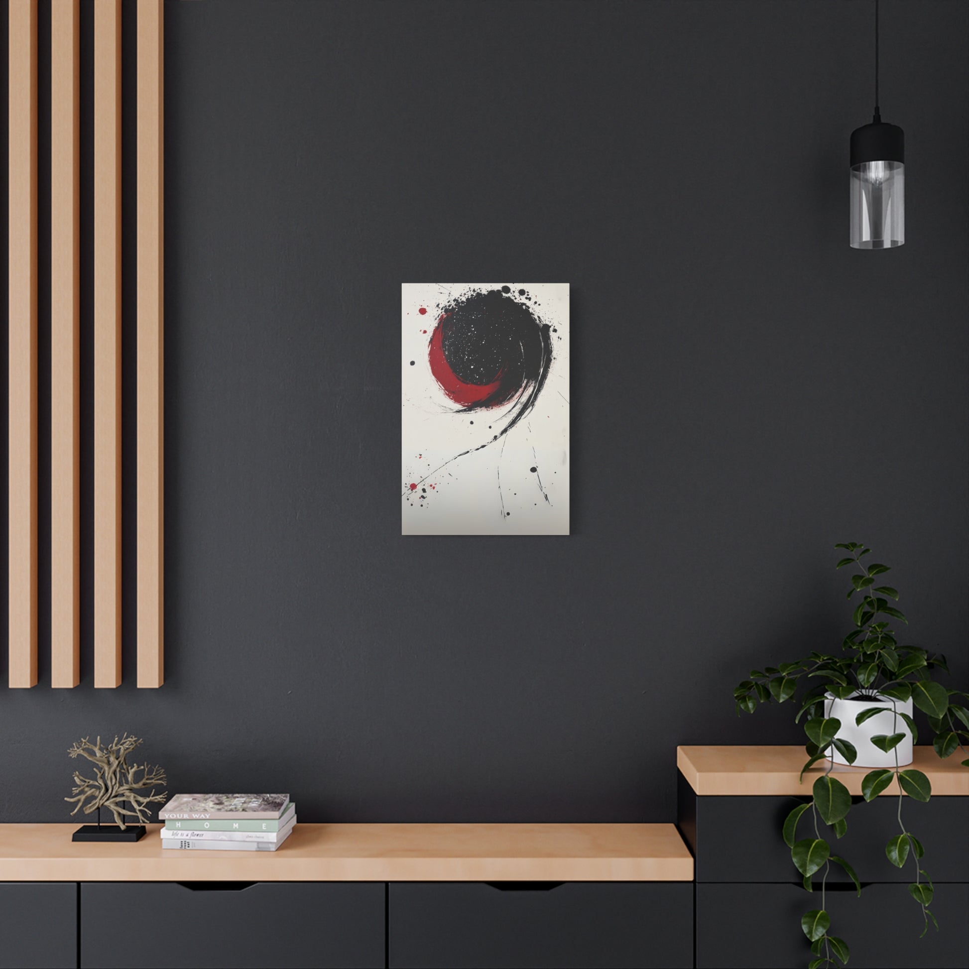 DUO MODERN "Abstract Red & Black Wall Art" - DUO Modern
