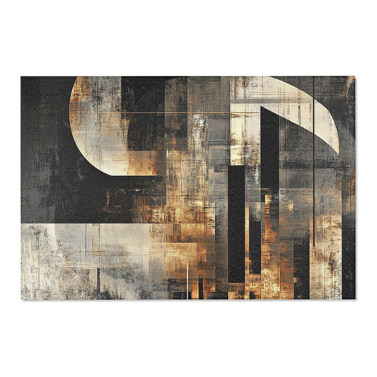 DUO MODERN "Neutral Abstract" Area Rug