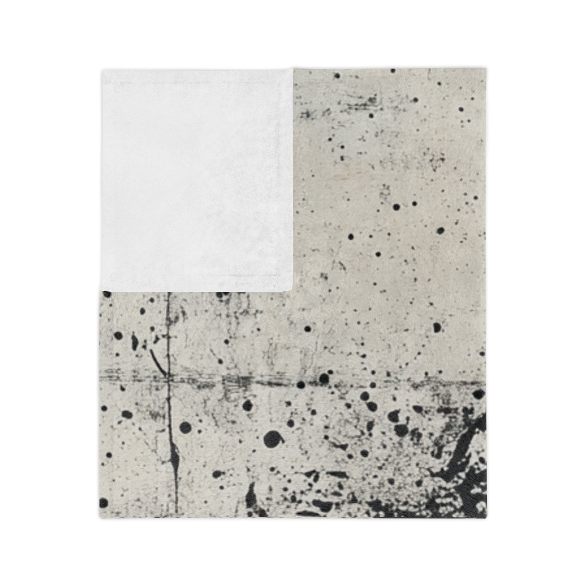 DUO MODERN "Noir Splash" Velveteen Microfiber Blanket - DUO Modern