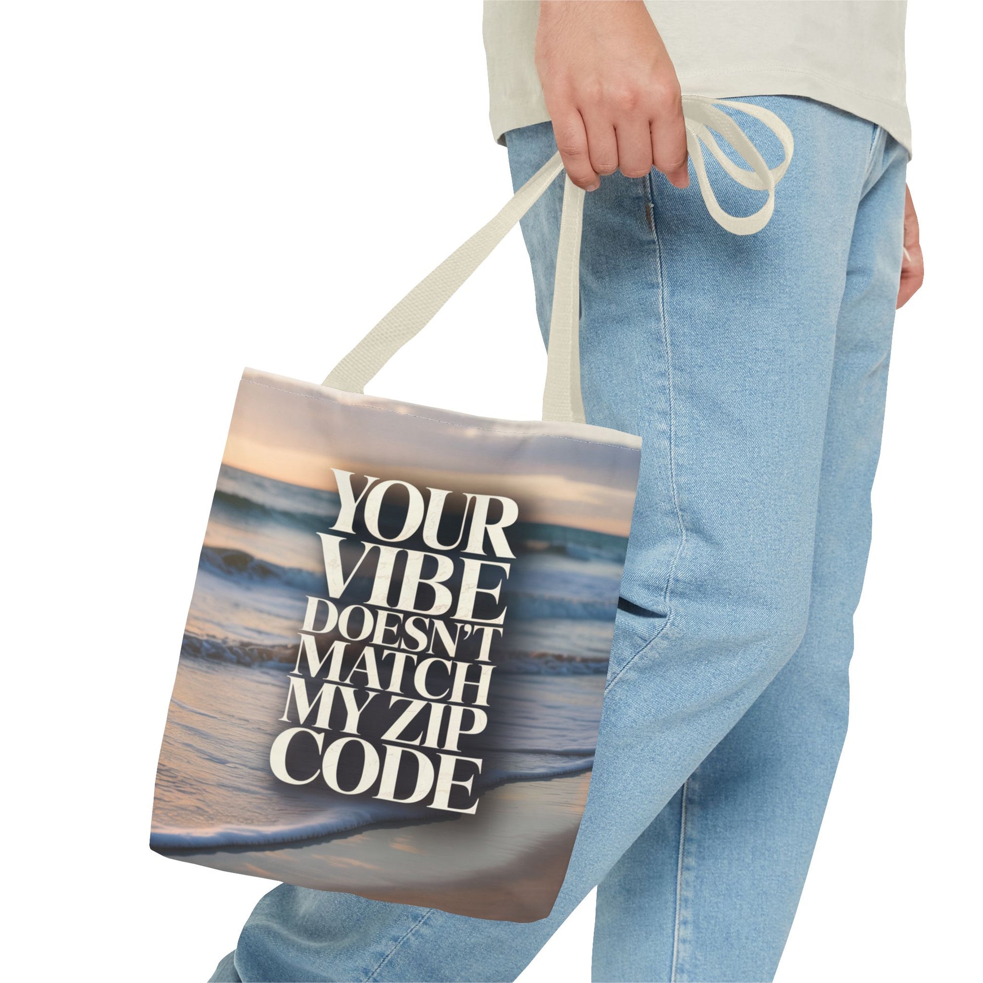 DUO MODERN "Your Vibe Doesn't Match My Zip Code" Tote Bag - DUO Modern
