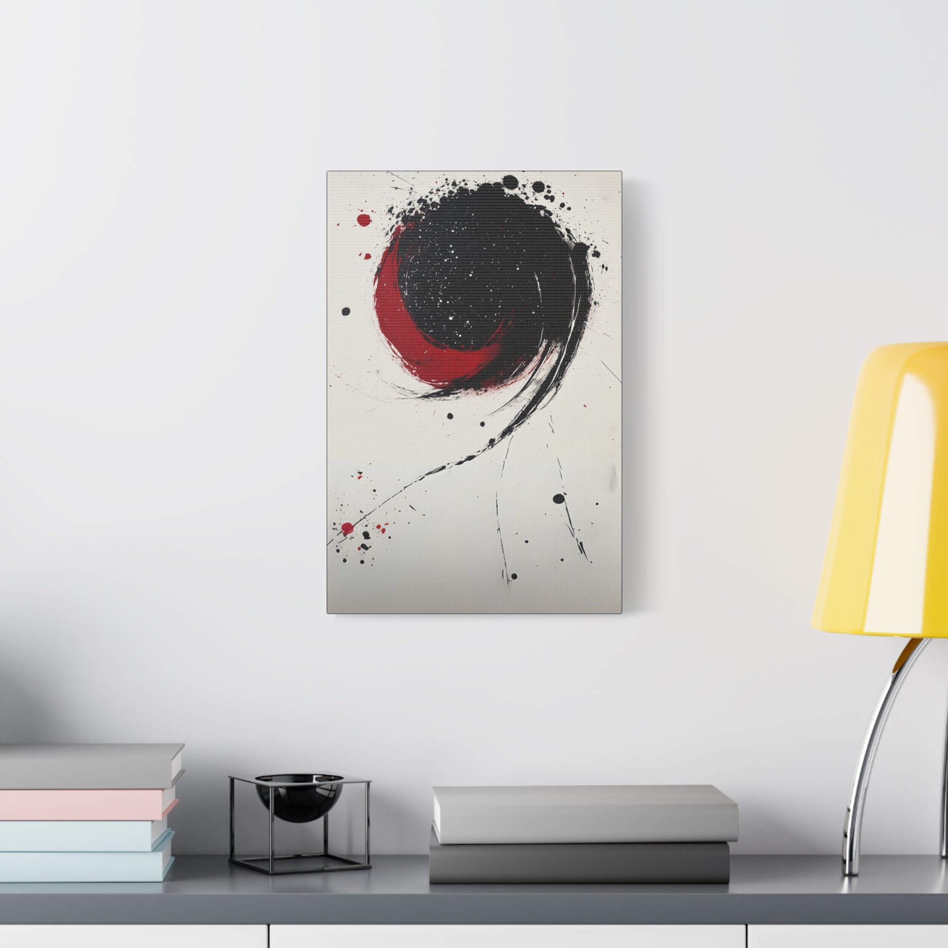 DUO MODERN "Abstract Red & Black Wall Art" - DUO Modern