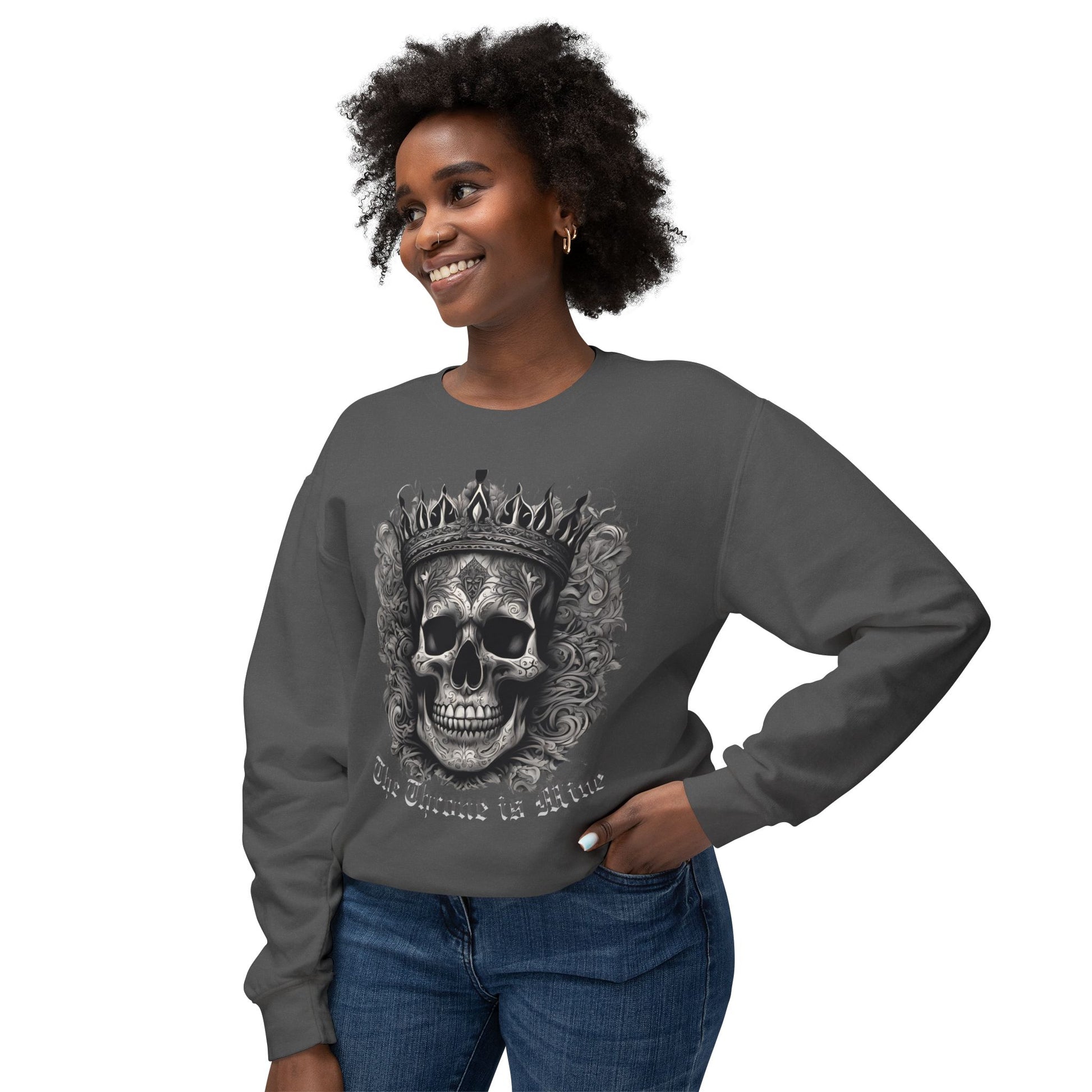 DUO MODERN "The Throne Is Mine" Shadowbones Lightweight Crewneck Sweatshirt - DUO Modern