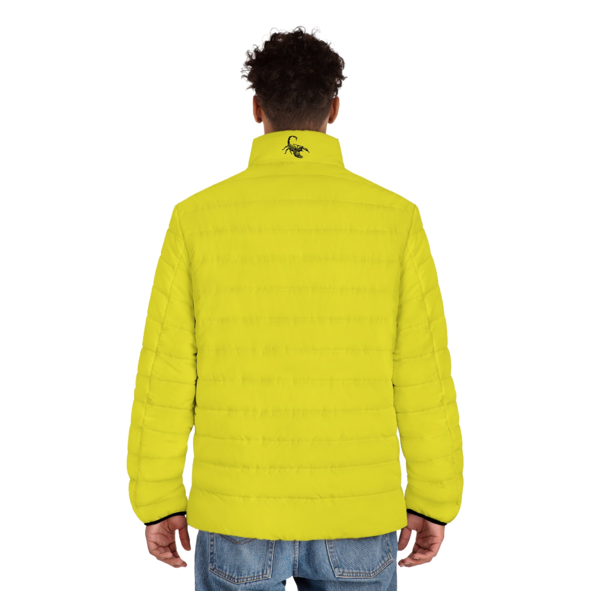 DUO MODERN Scorpion Athletics Men's Yellow Puffer Jacket - DUO Modern