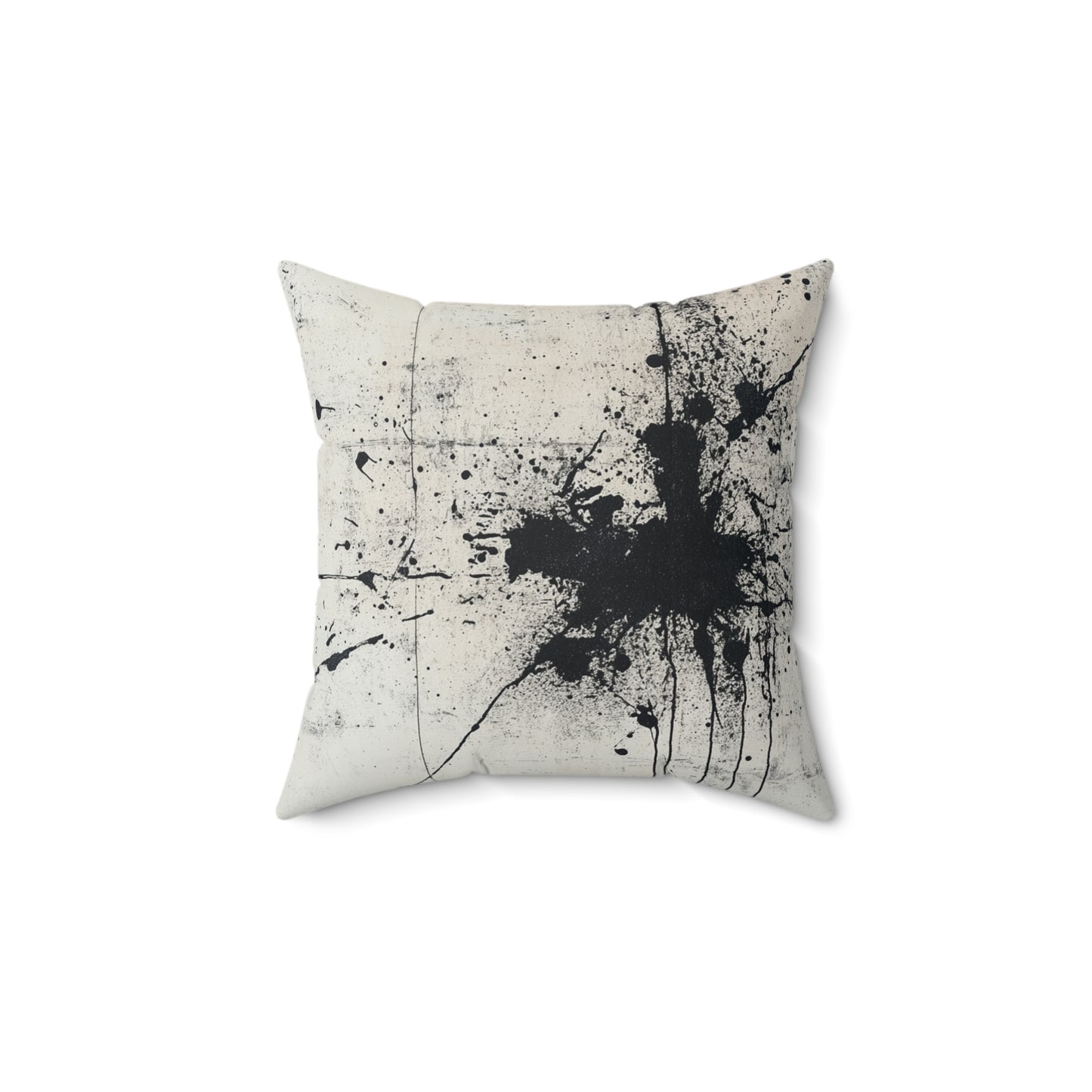 DUO MODERN "Abstract Black Splatter" Art Throw Pillow - DUO Modern