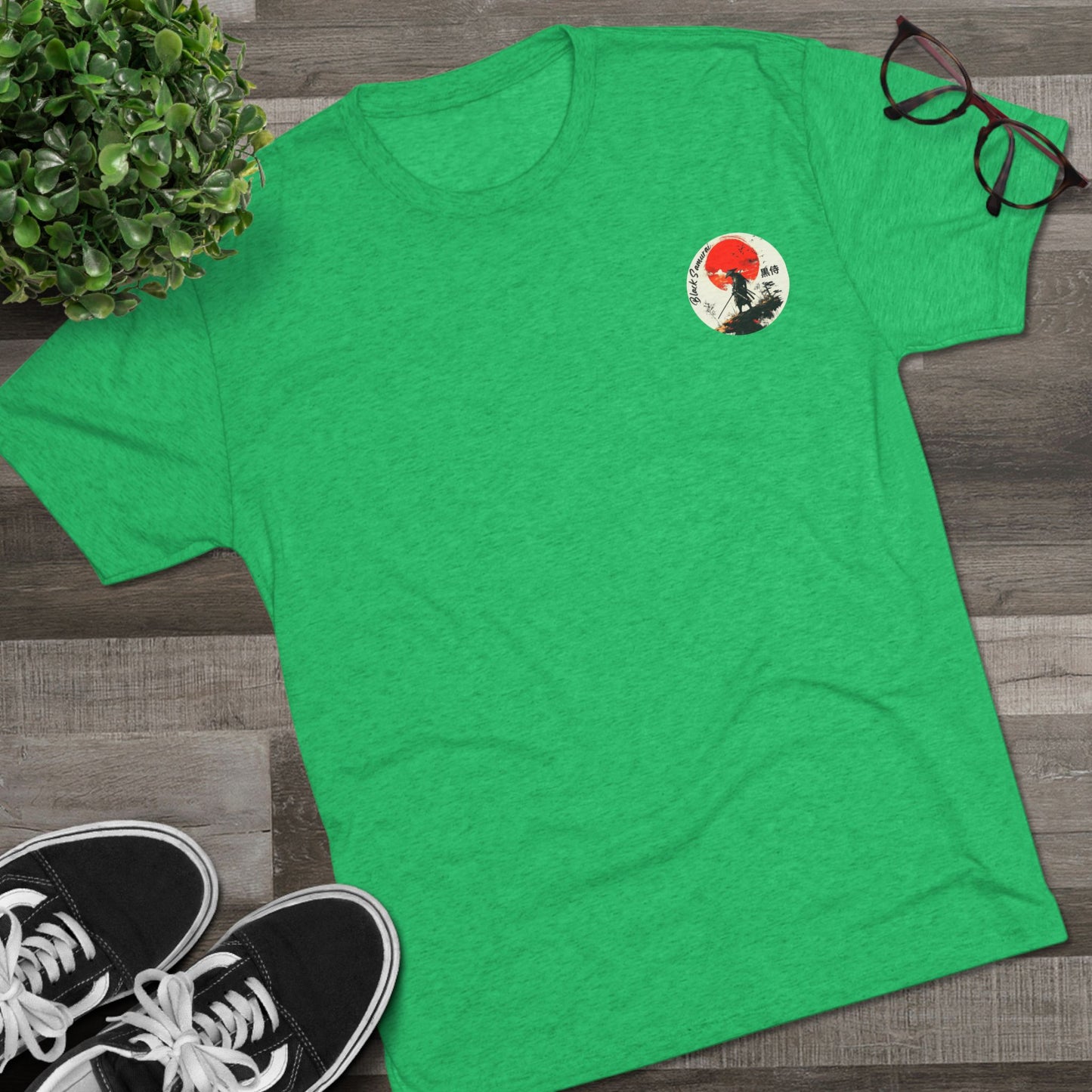DUO MODERN "Black Samurai - Know Thy Self" Unisex Tri-Blend Crew Tee