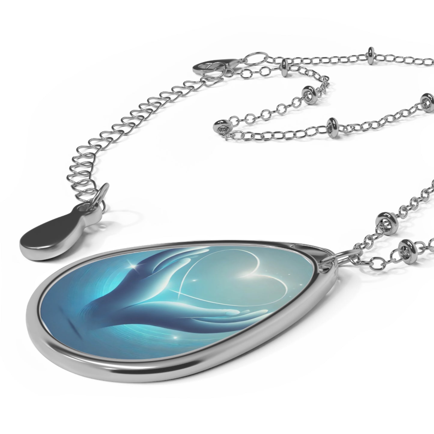DUO MODERN “Unity & Compassion” Oval Necklace - DUO Modern