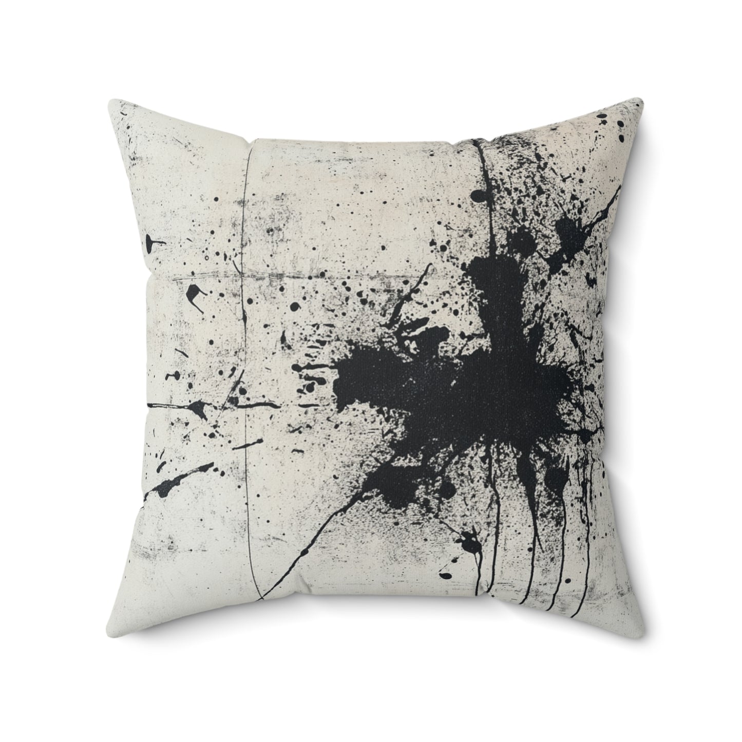 DUO MODERN "Abstract Black Splatter" Art Throw Pillow - DUO Modern
