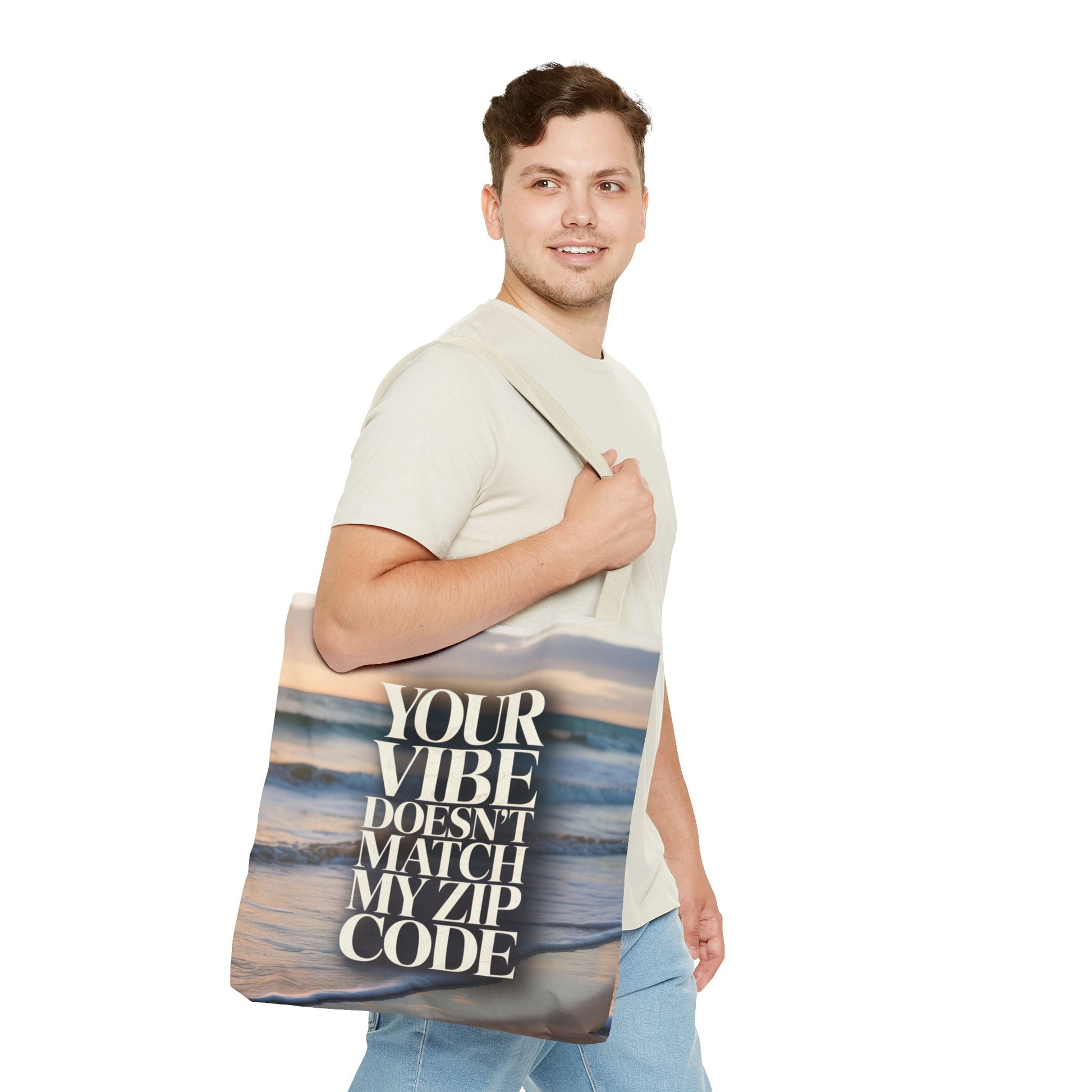 DUO MODERN "Your Vibe Doesn't Match My Zip Code" Tote Bag - DUO Modern