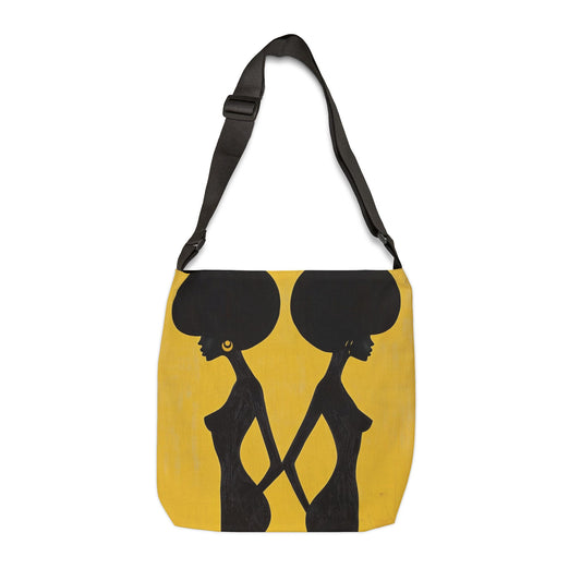 DUO MODERN "Golden Elegance" Adjustable Tote Bag