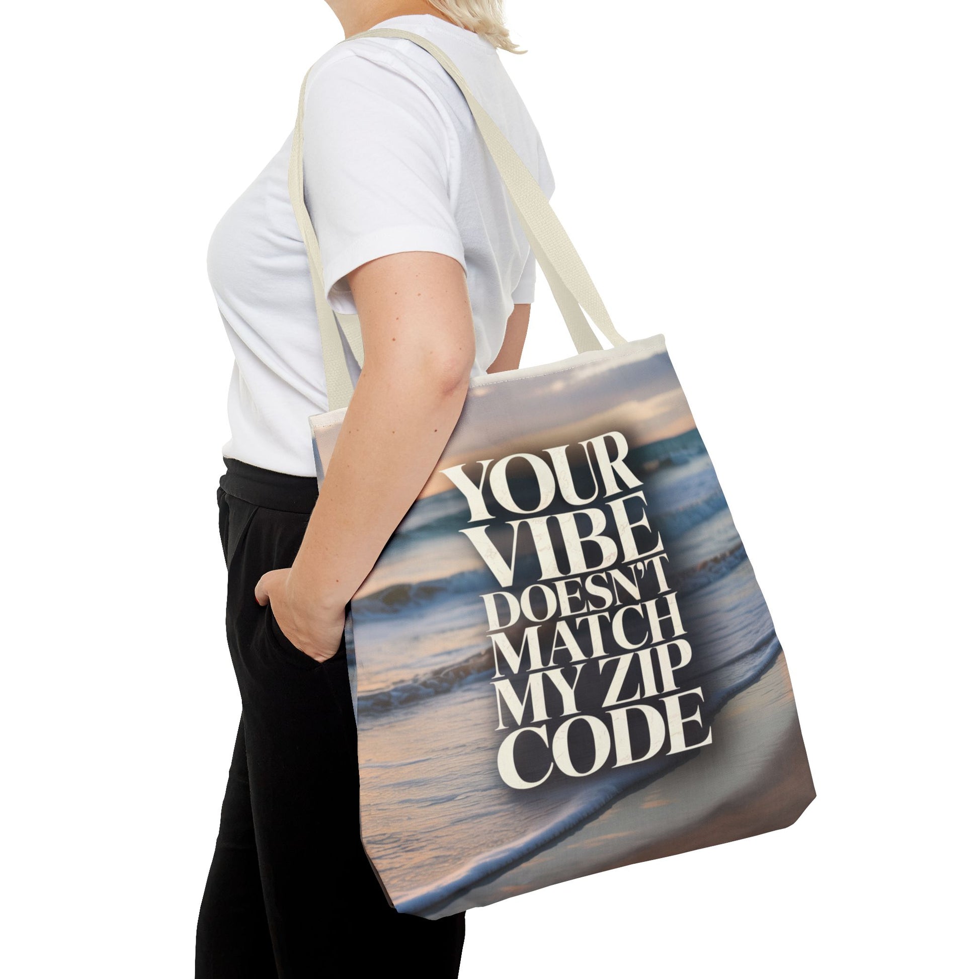 DUO MODERN "Your Vibe Doesn't Match My Zip Code" Tote Bag - DUO Modern
