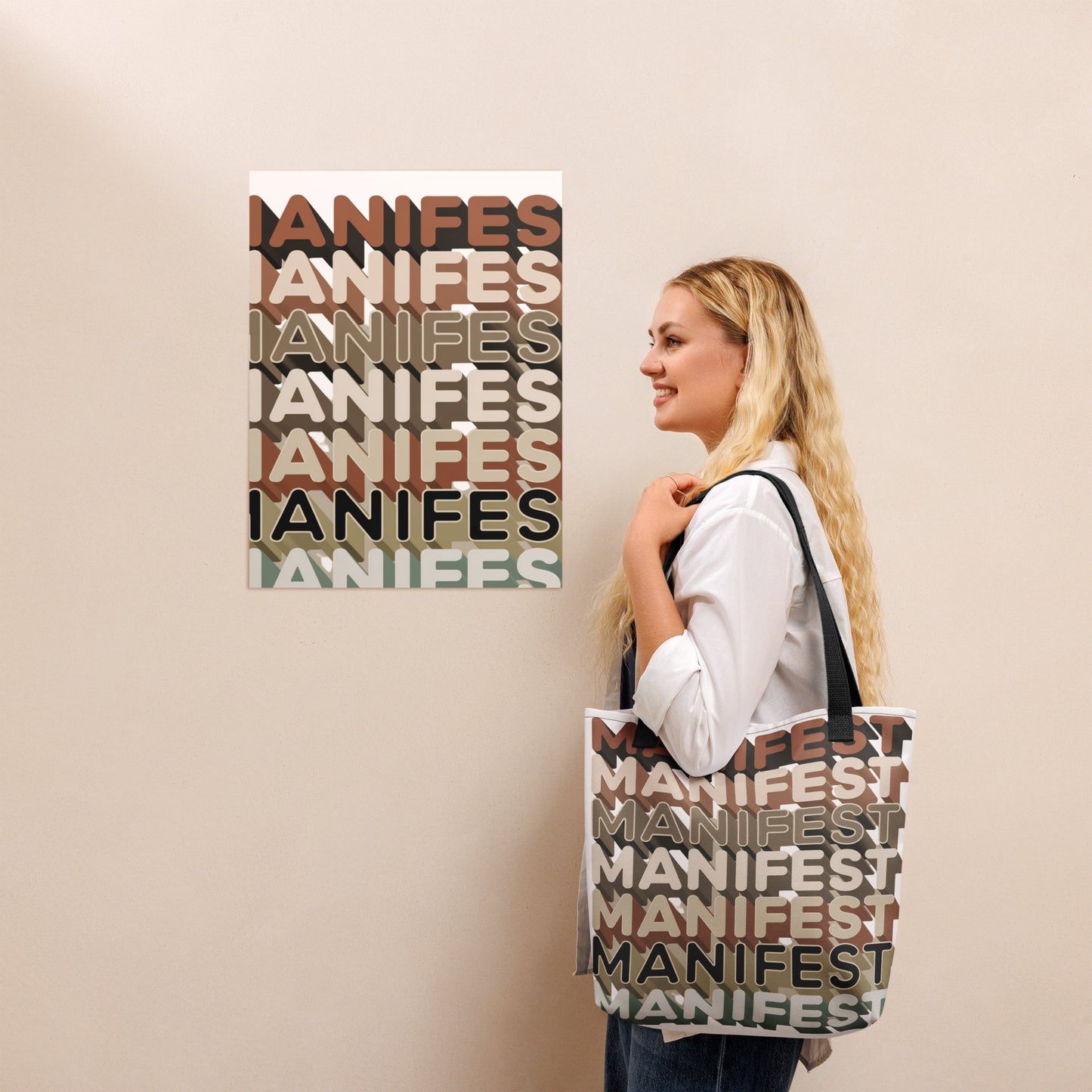 DUO MODERN "Manifest" Tote Bag