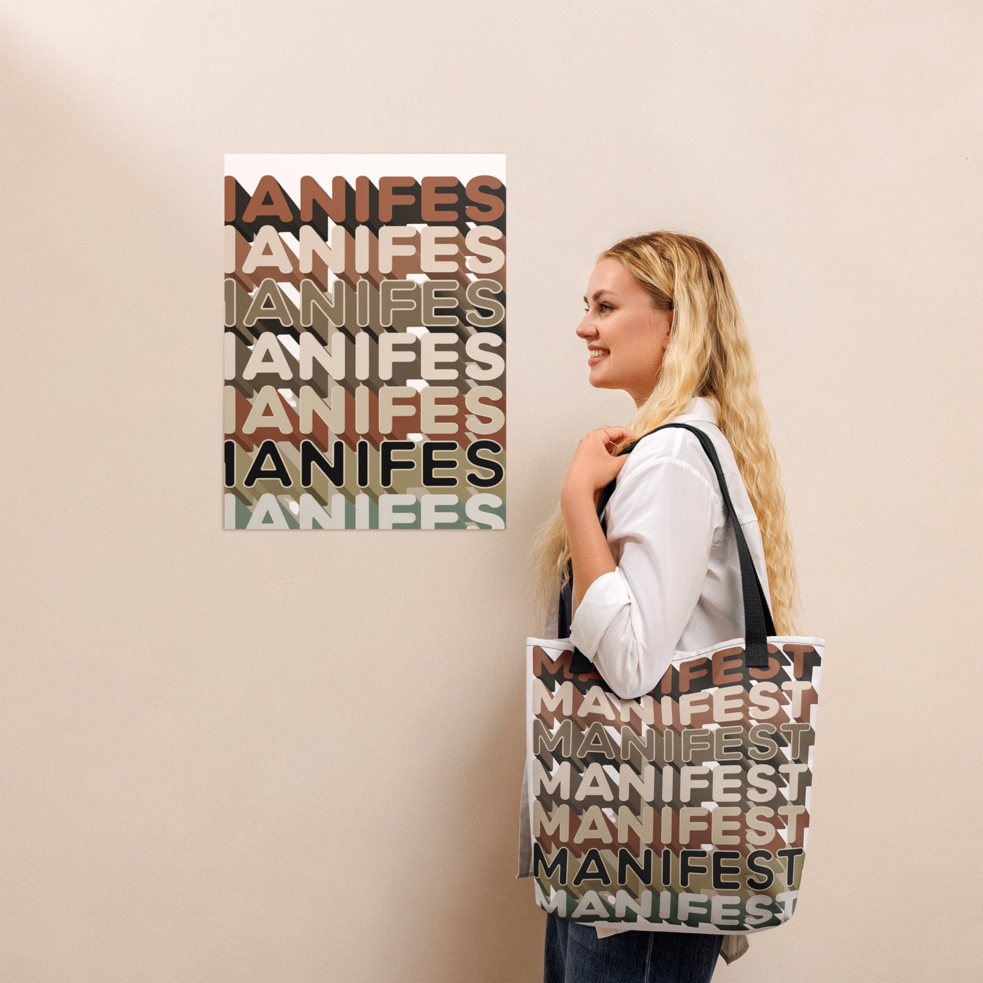 DUO MODERN "Manifest" Tote Bag