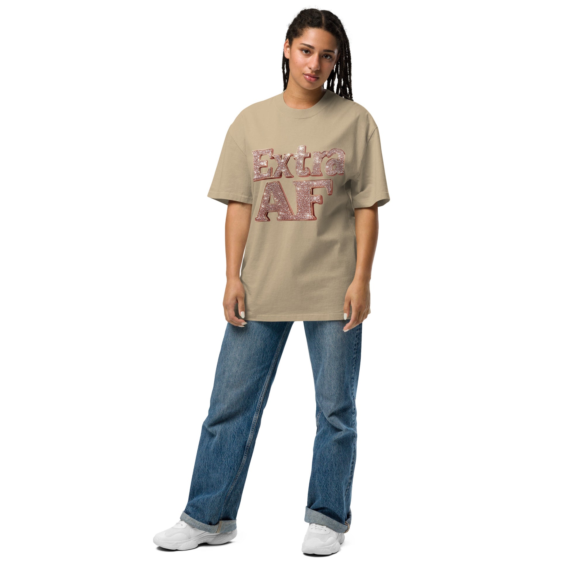 DUO MODERN "Extra AF" Oversized Faded T-shirt
