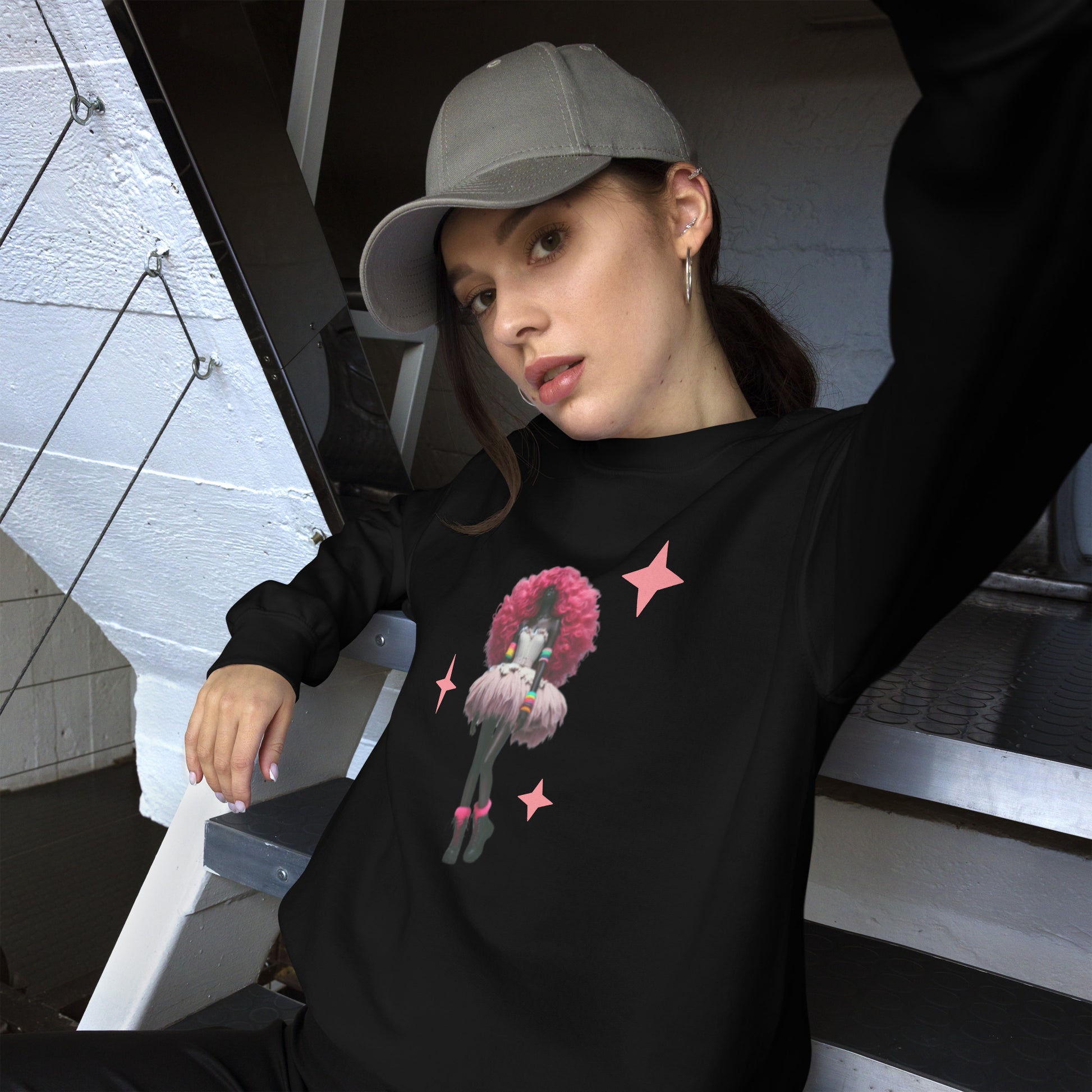 DUO MODERN “Modern Valley Girl” Unisex Sweatshirt, 80's Fashion Clothing