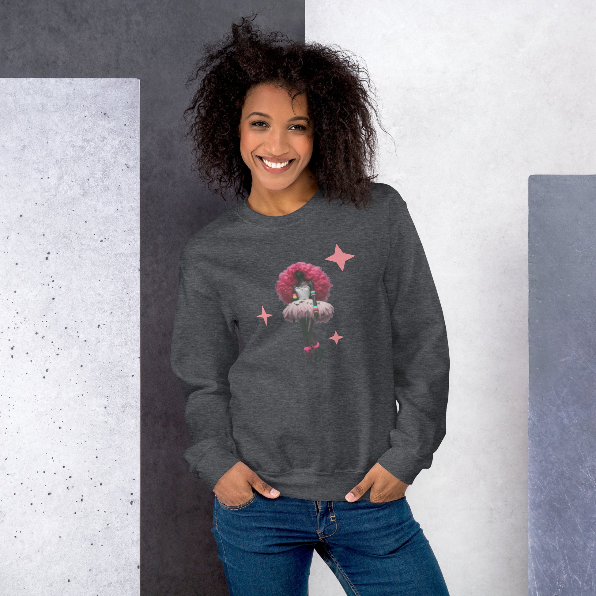 DUO MODERN “Modern Valley Girl” Unisex Sweatshirt, 80's Fashion Clothing