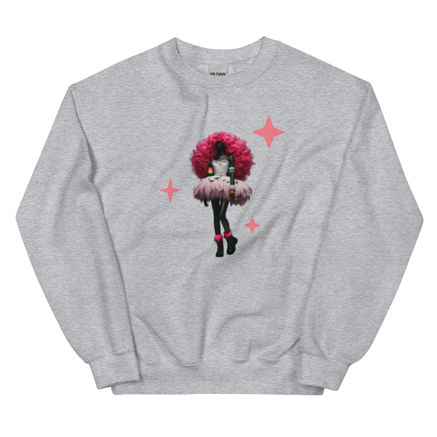 DUO MODERN “Modern Valley Girl” Unisex Sweatshirt, 80's Fashion Clothing