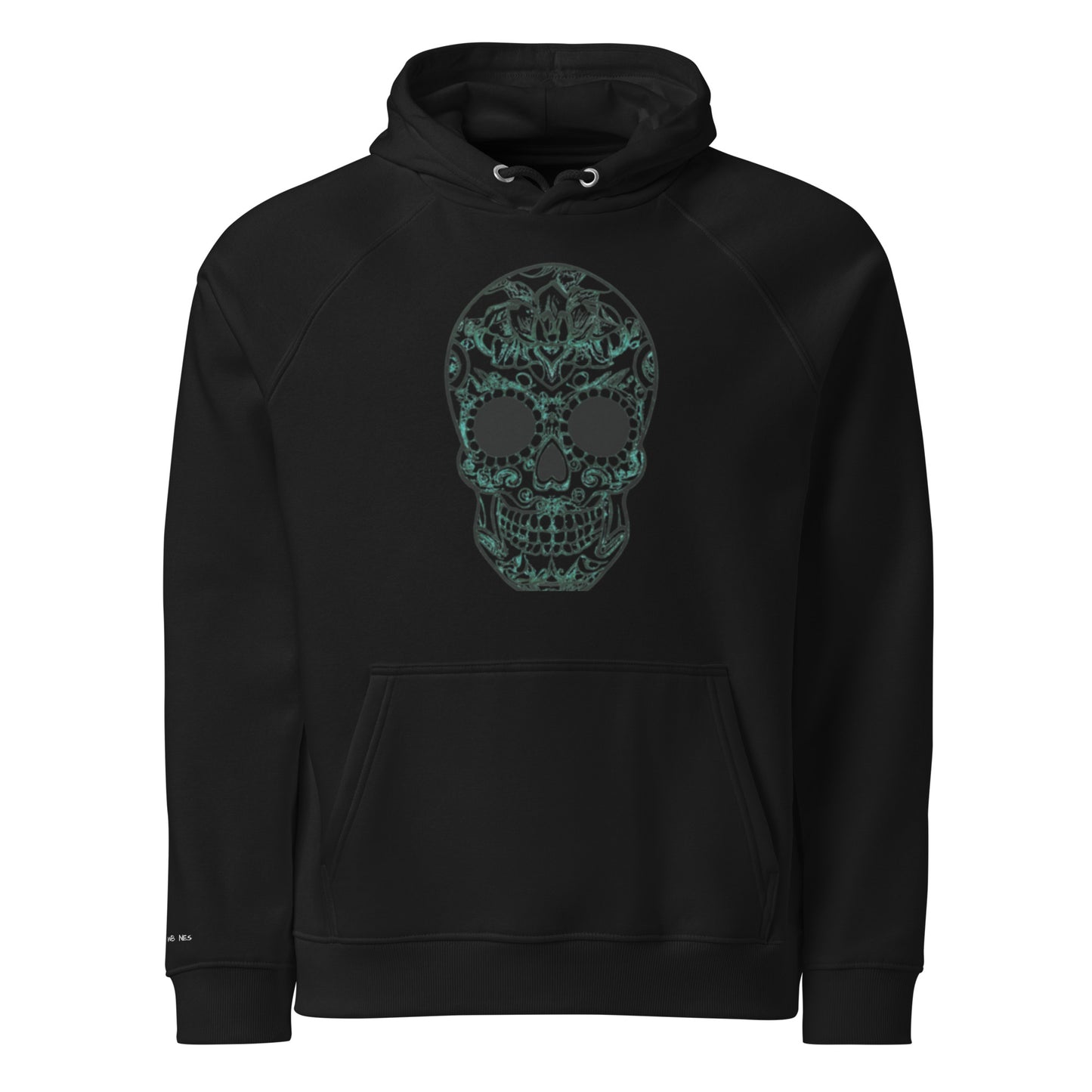 "Shadowbones" Unisex Eco Raglan Hoodie - DUO Modern