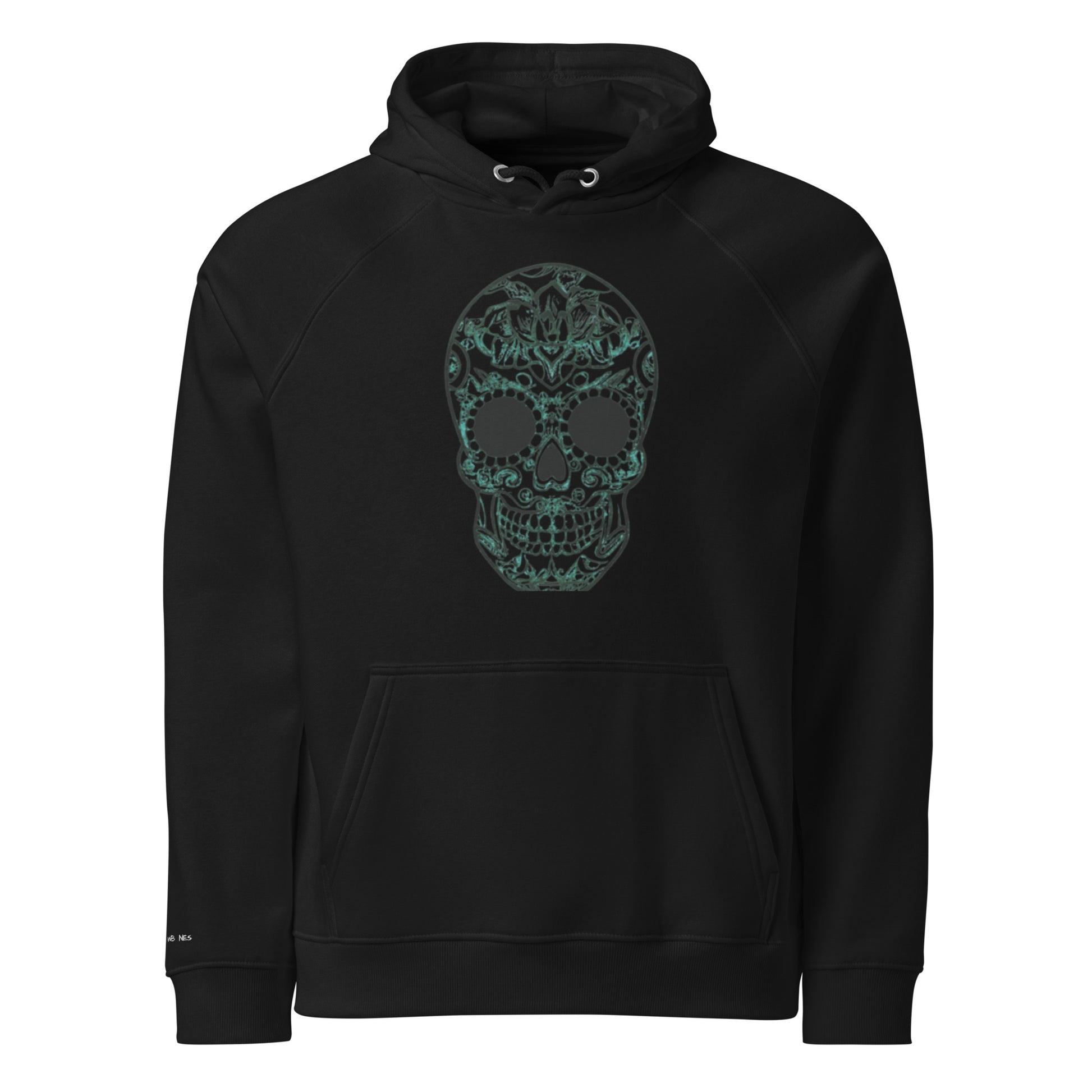 "Shadowbones" Unisex Eco Raglan Hoodie - DUO Modern