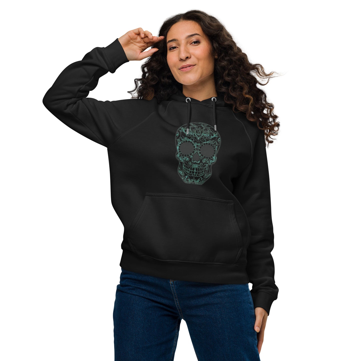 "Shadowbones" Unisex Eco Raglan Hoodie - DUO Modern