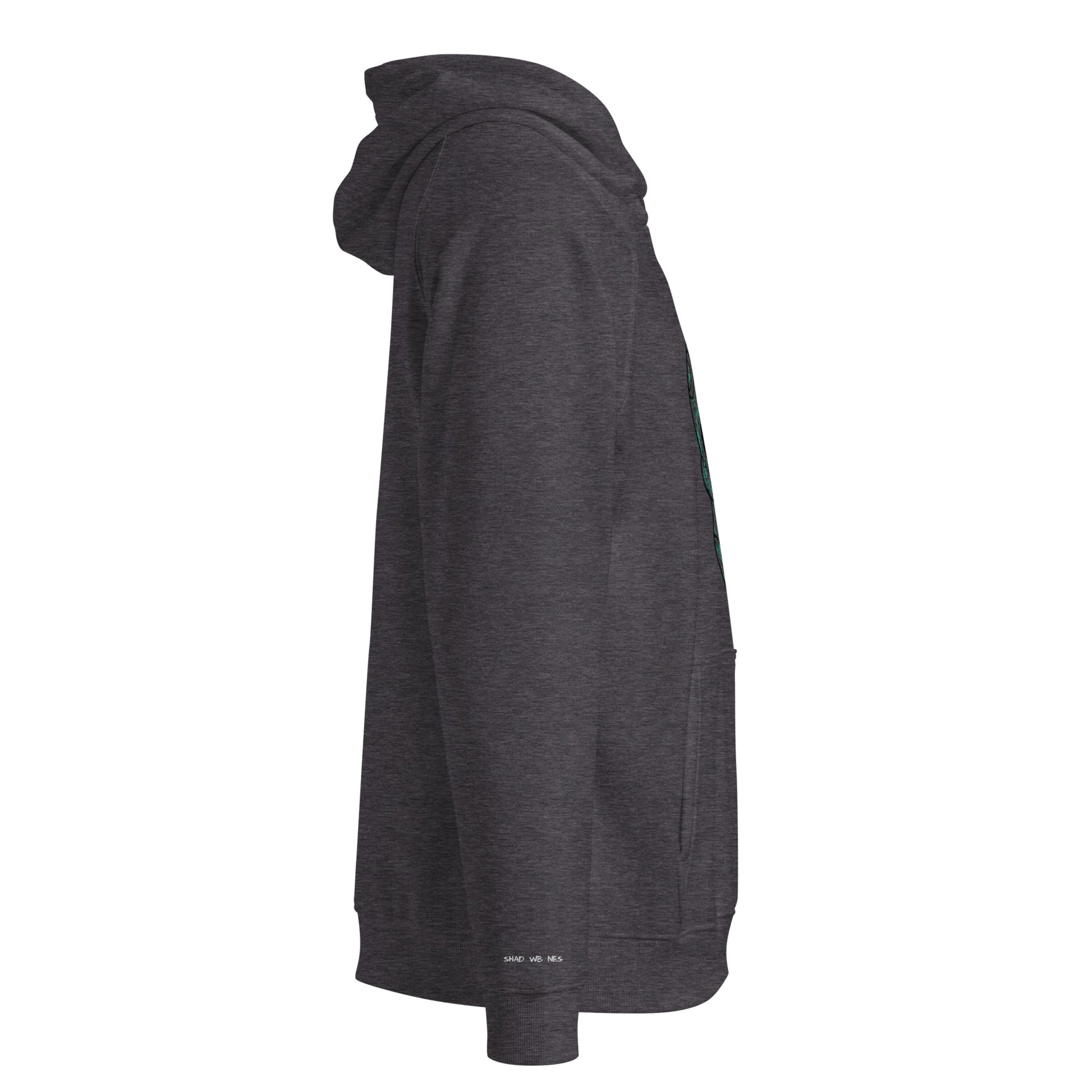 "Shadowbones" Unisex Eco Raglan Hoodie - DUO Modern