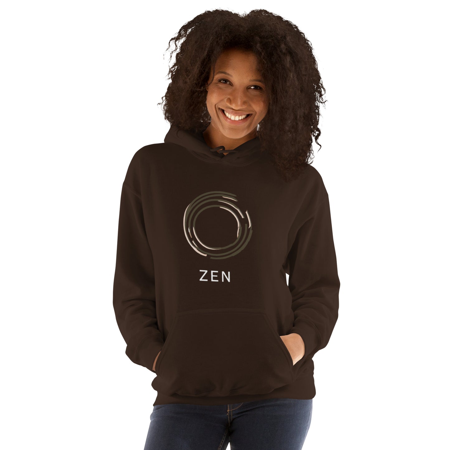DUO MODERN Unisex Zen Circle Symbol, spiritual energy, and mindfulness hoodie,