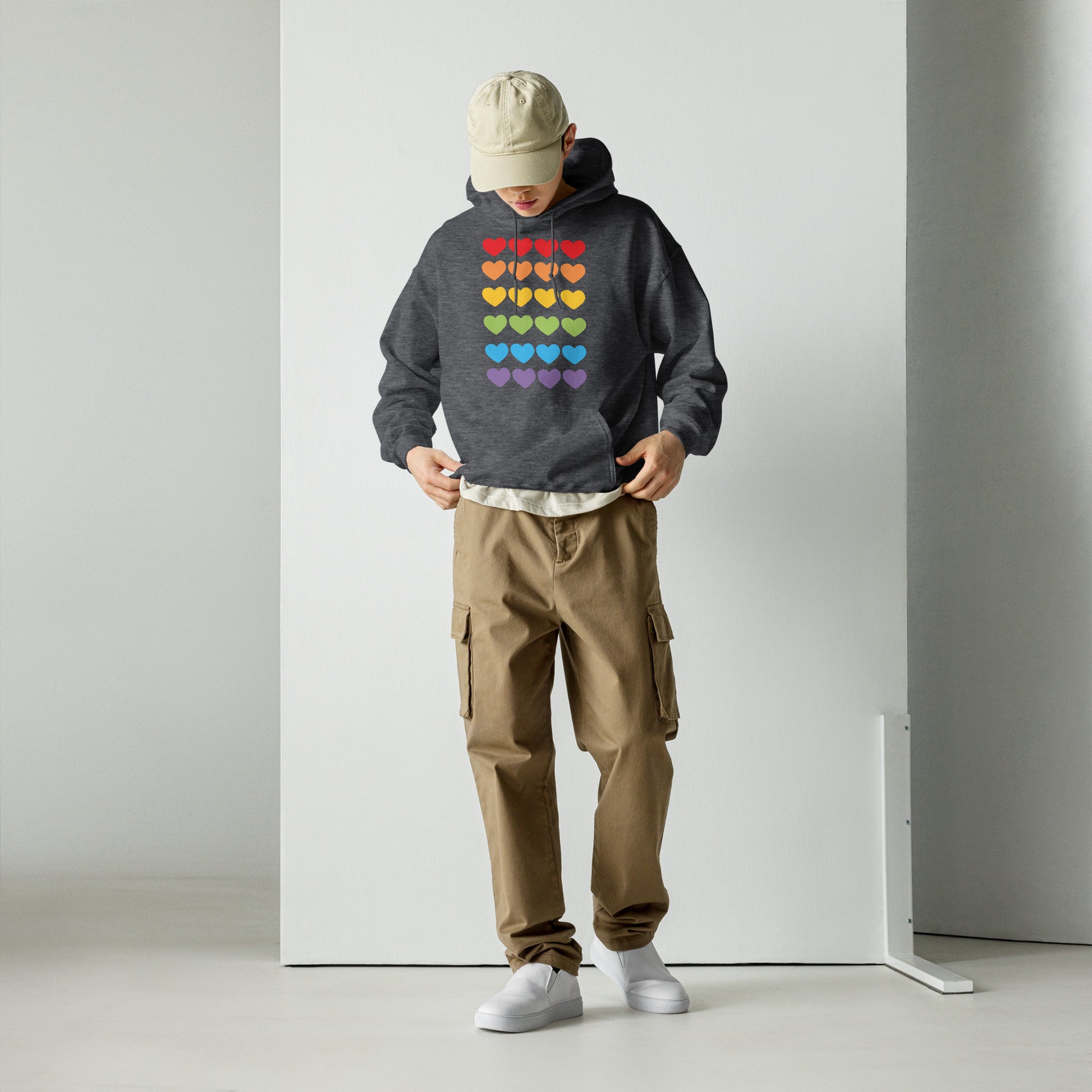 DUO MODERN "LGBTQ Pride Heart" Unisex Hoodie - DUO Modern