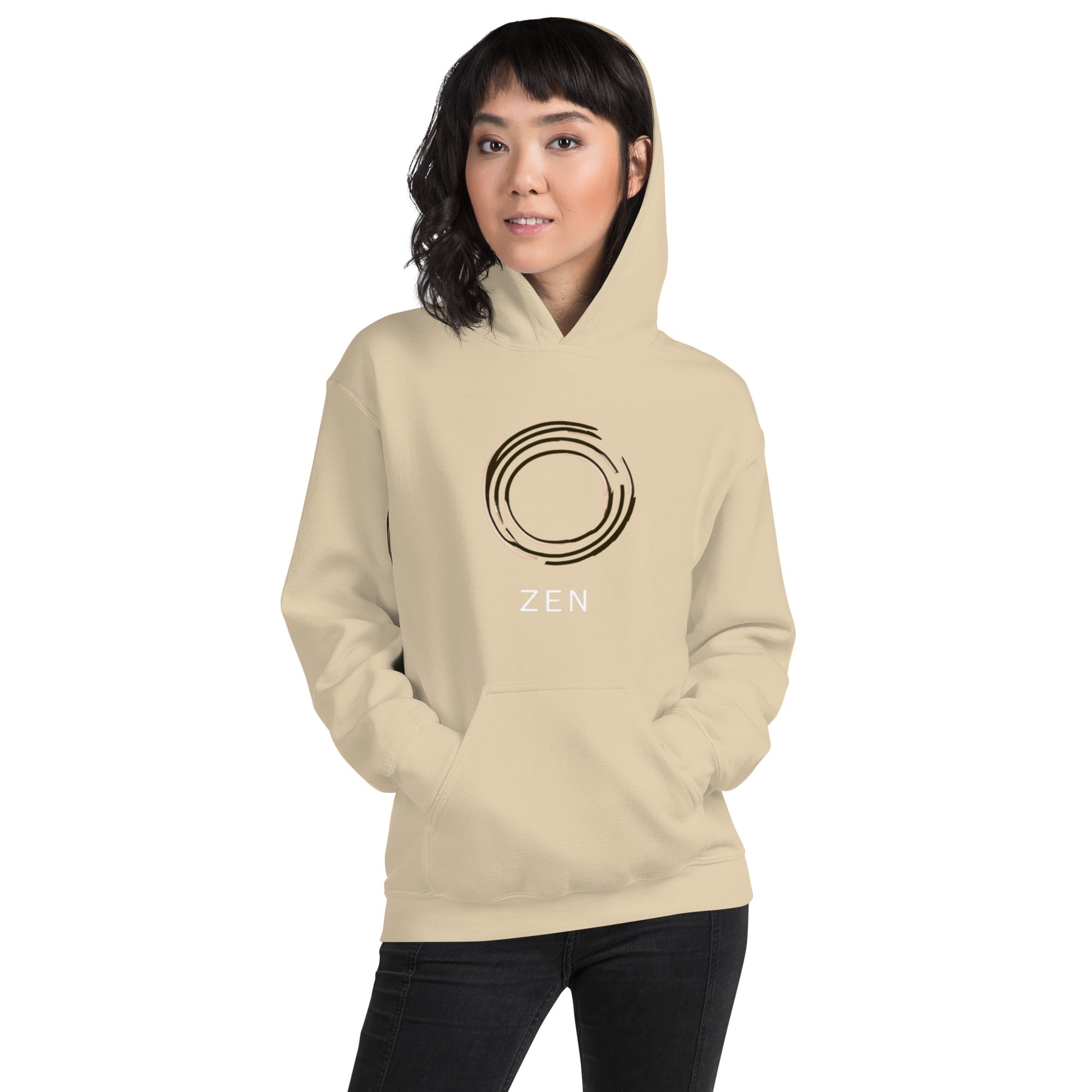 DUO MODERN Unisex Zen Circle Symbol, spiritual energy, and mindfulness hoodie,