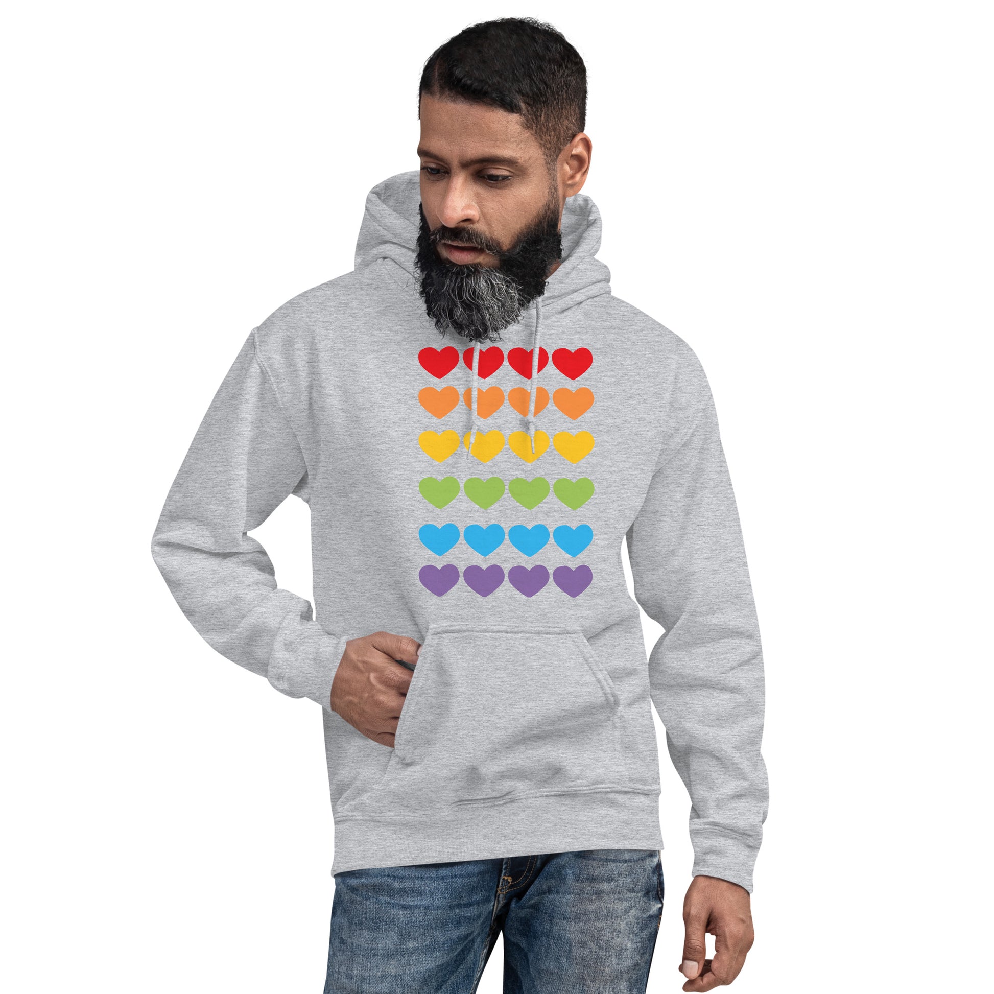 DUO MODERN "LGBTQ Pride Heart" Unisex Hoodie - DUO Modern