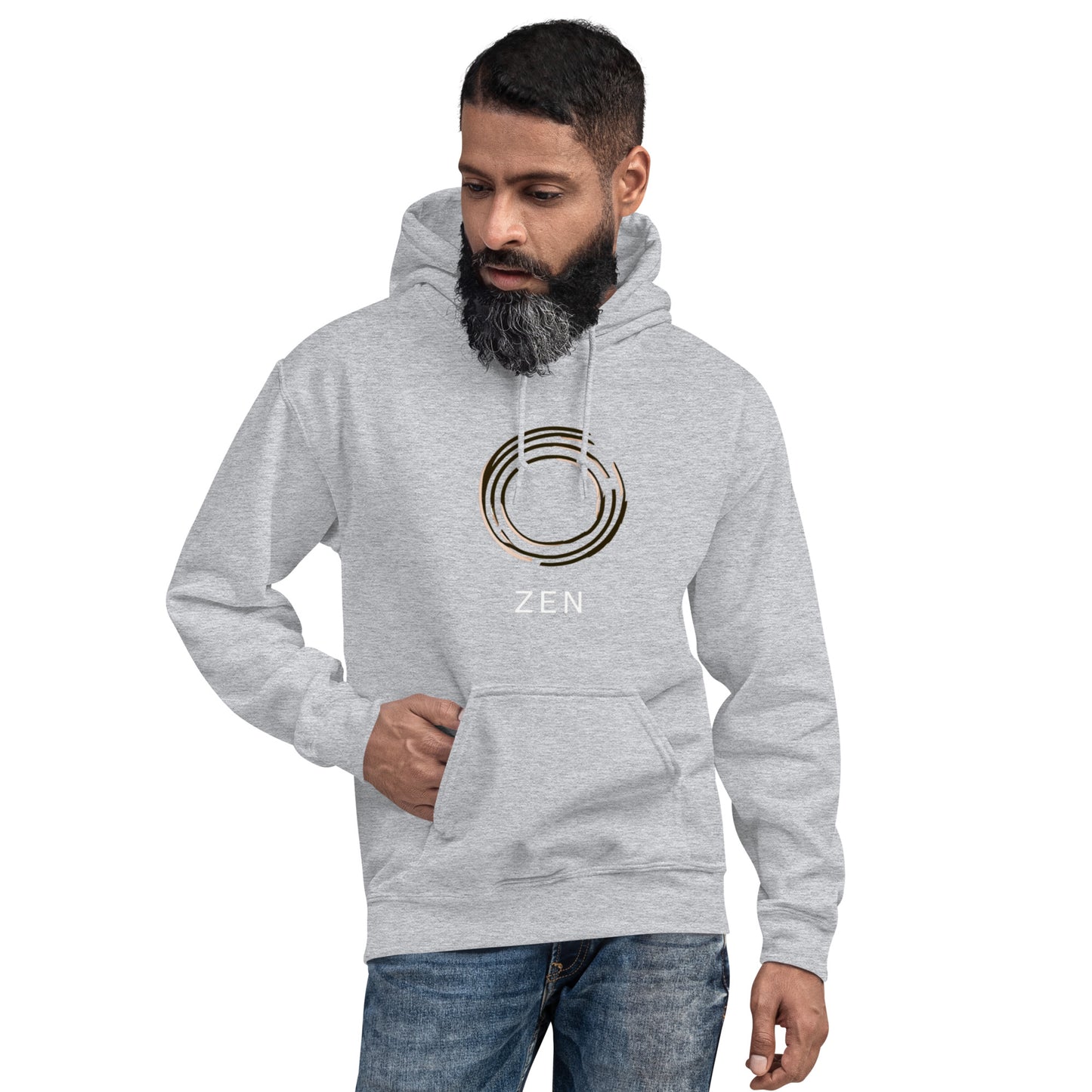 DUO MODERN Unisex Zen Circle Symbol, spiritual energy, and mindfulness hoodie, Zen Circle hoodie, spiritual hoodie, unisex Zen clothing,