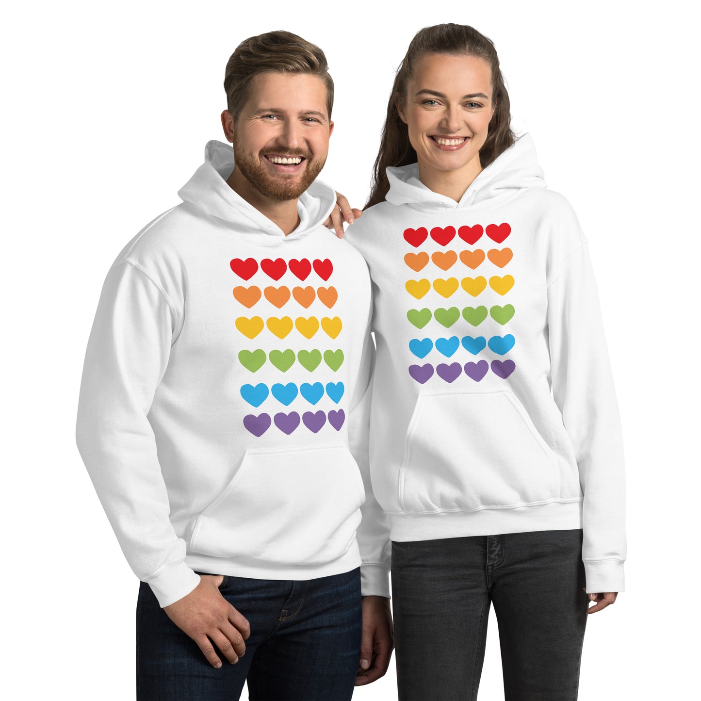 DUO MODERN "LGBTQ Pride Heart" Unisex Hoodie - DUO Modern