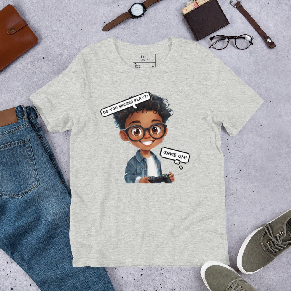 DUO MODERN "Little Gamer" Unisex T-Shirt for kids who love to play games