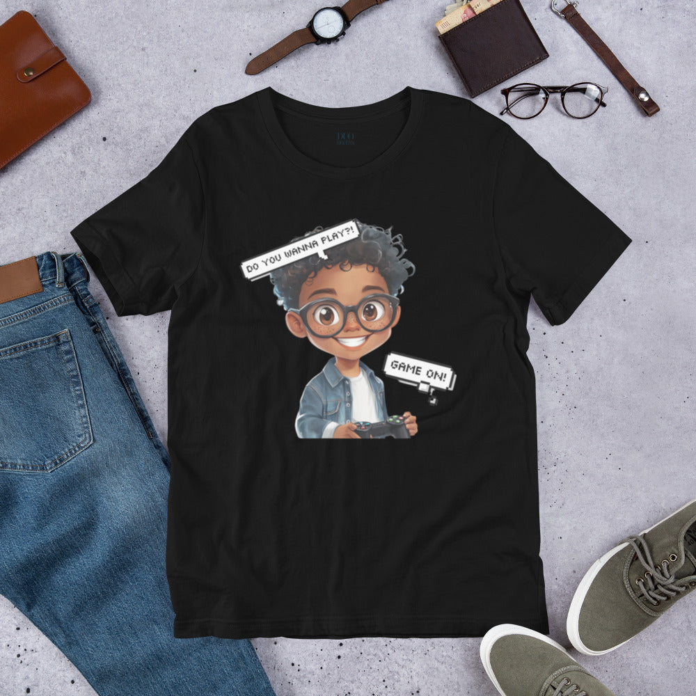 DUO MODERN "Little Gamer" Unisex T-Shirt for kids who love to play games
