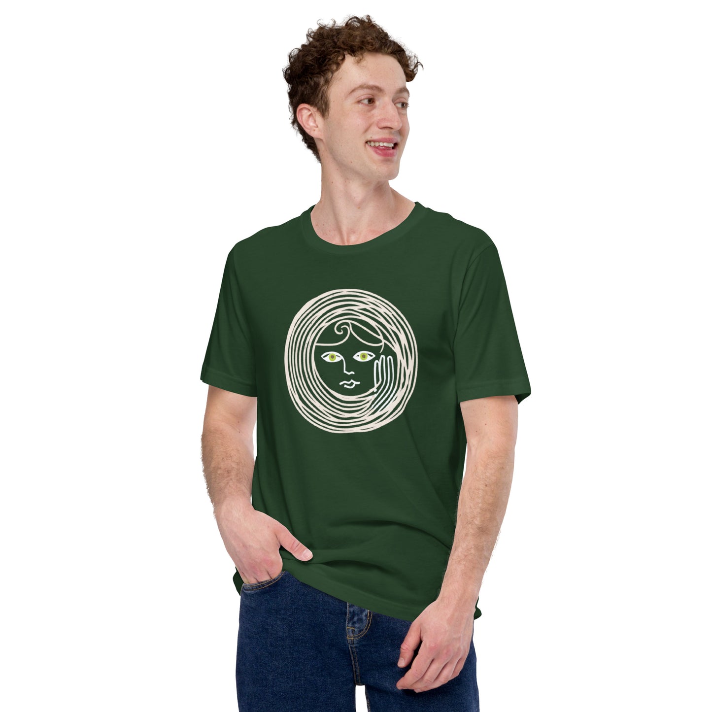 Spiral Face Unisex t-shirt - DUO Modern