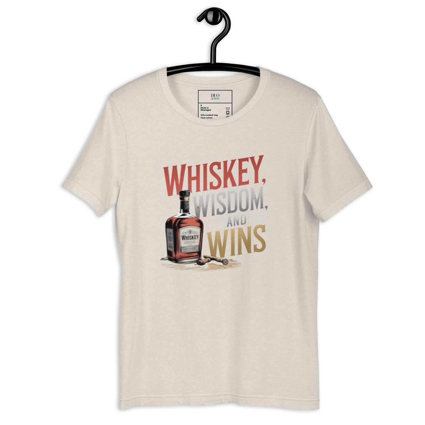 DUO MODERN "Whiskey, Wisdom, and Wins" Unisex T-shirt
