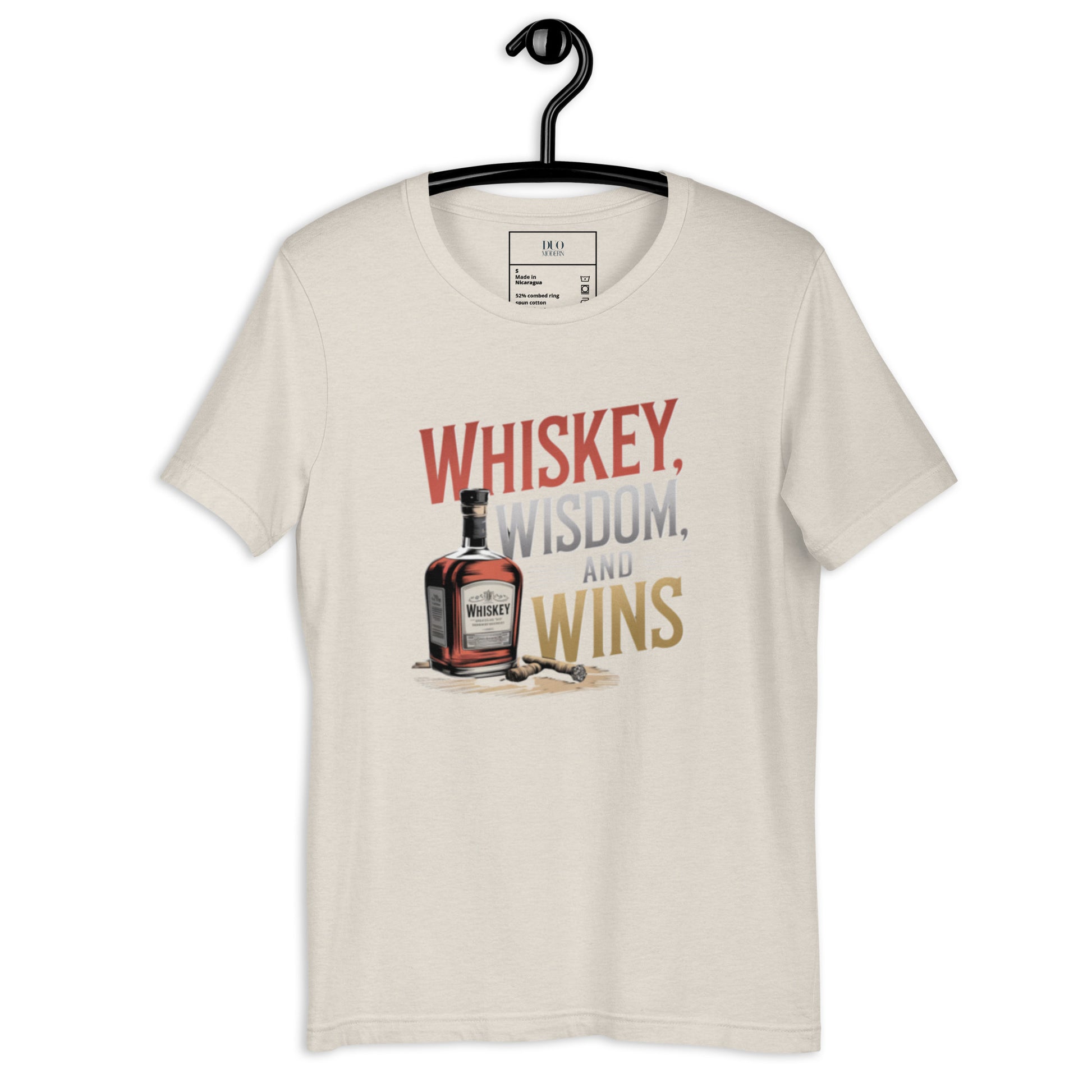 DUO MODERN "Whiskey, Wisdom, and Wins" Unisex T-shirt