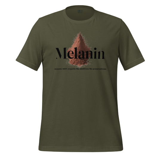 DUO MODERN "Melanin: 100% Organic. No Additives. No Preservatives." Unisex T-shirt